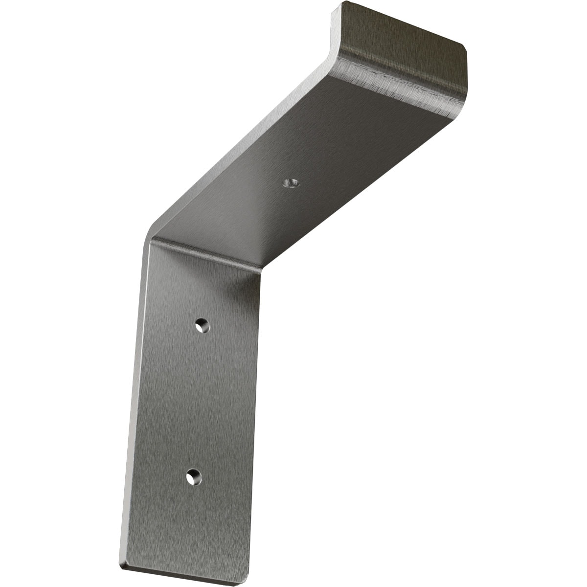 Ekena Millwork BKTM02X06X06TSSS Steel Truss Shelf 6-in x 2-in x 6.25-in Stainless steel Steel Wall bracket