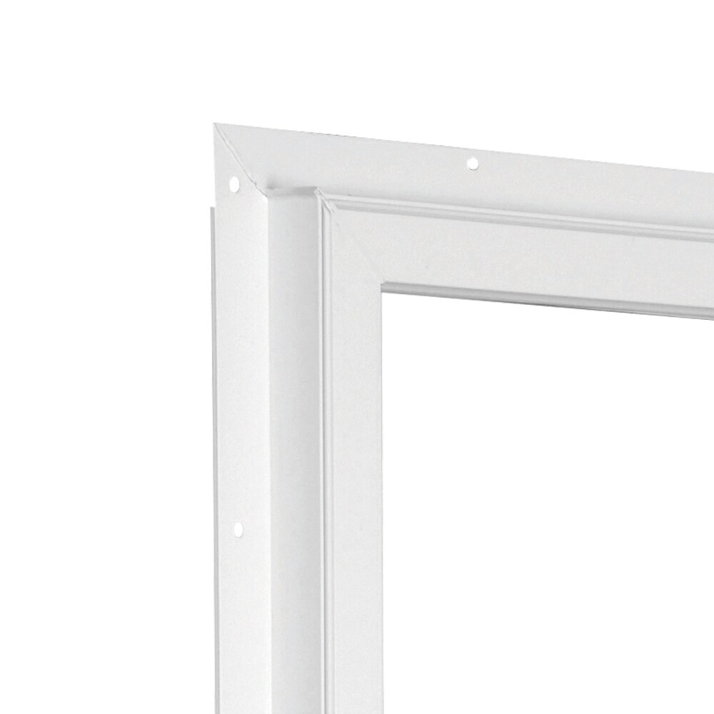 RELIABILT 105 Series 31-1/2-in x 35-1/2-in White Exterior Vinyl New construction Single Hung Window Low-E Double Pane Glass (Half Screen Included)