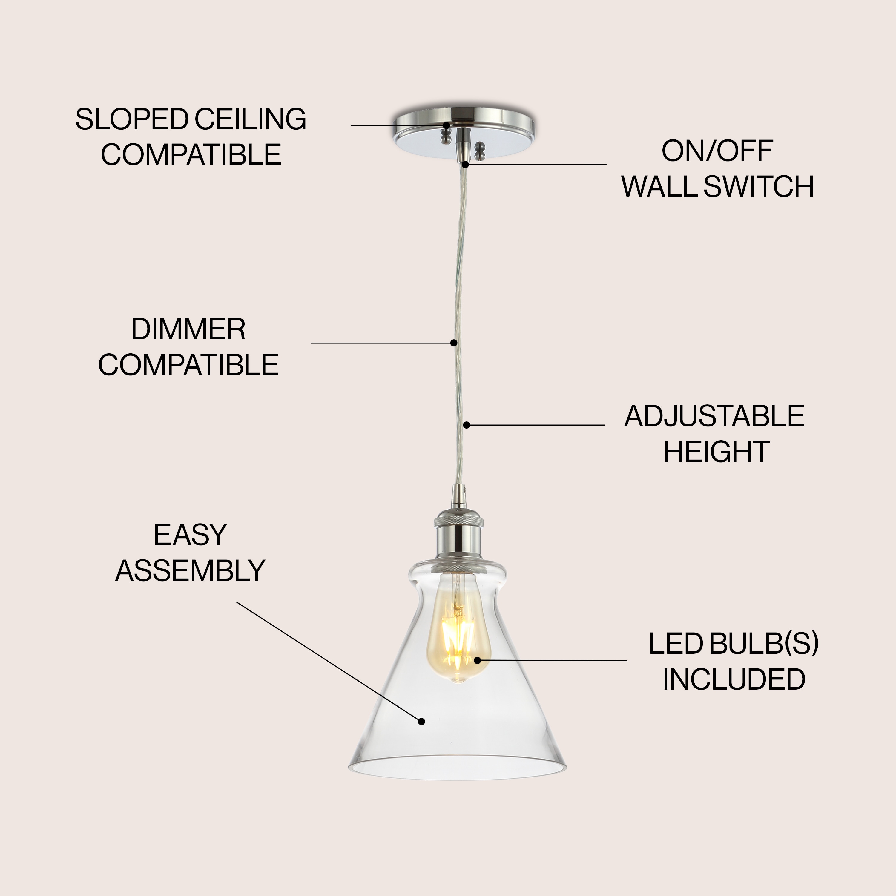 JONATHAN  Y JYL3514B Pendant-Lights - View #3