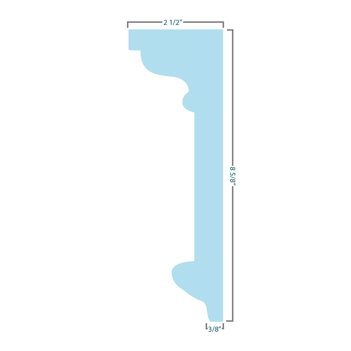 Ekena Millwork CRH09X44BE Exterior-Window-Trim - View #6