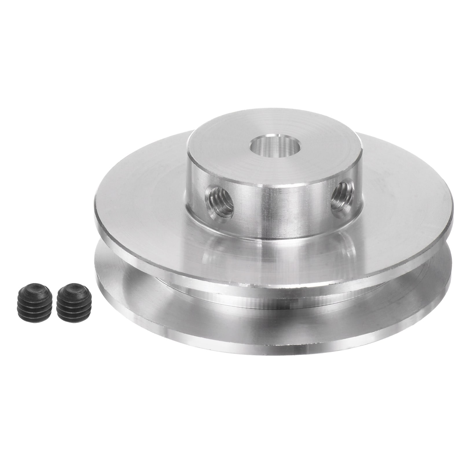 Harfington V-Type Pulley 6mm Bore 41mm Outer Dia Single Groove Aluminum Alloy for 4-5MM PU Round Belt Motor Shaft Drilling Machine #S26010500UX3135