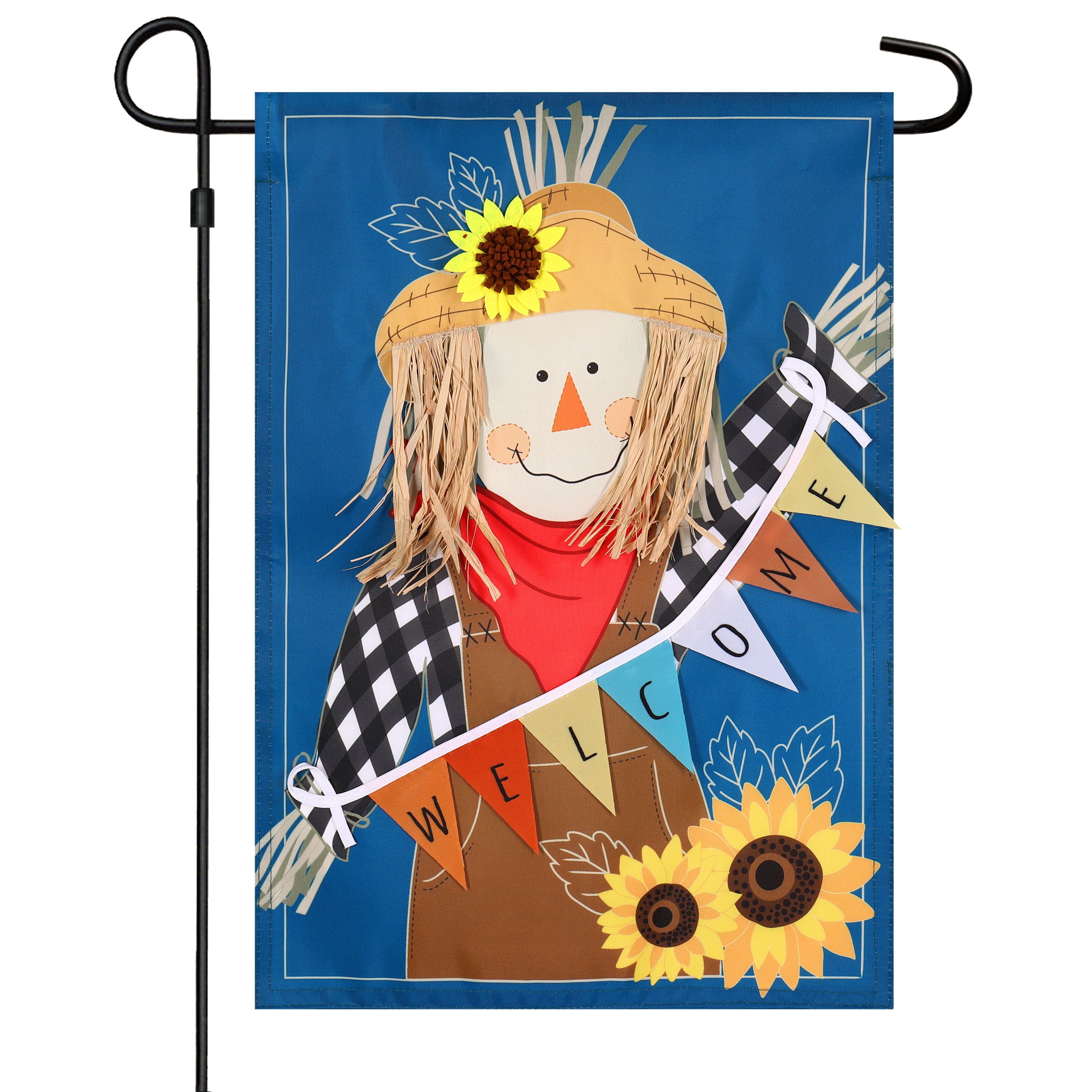 Style Selections 1.04-ft W x 1.5-ft H Fall Garden Flag in the ...