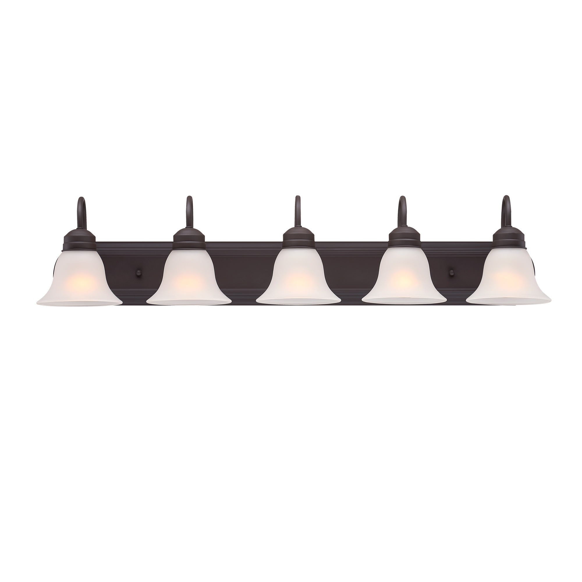 Hukoro 36-in 5 Light Oil-rubbed Bronze Vintage Bathroom Vanity light