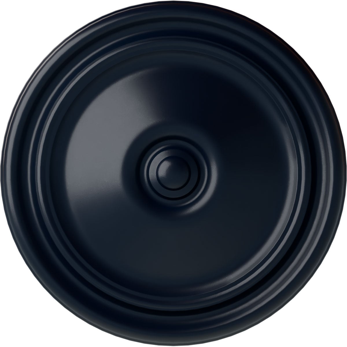 Ekena Millwork CM12REMDF Reece 12-in W x 12-in L Painted Midnight Dream Polyurethane Split Ceiling Medallion