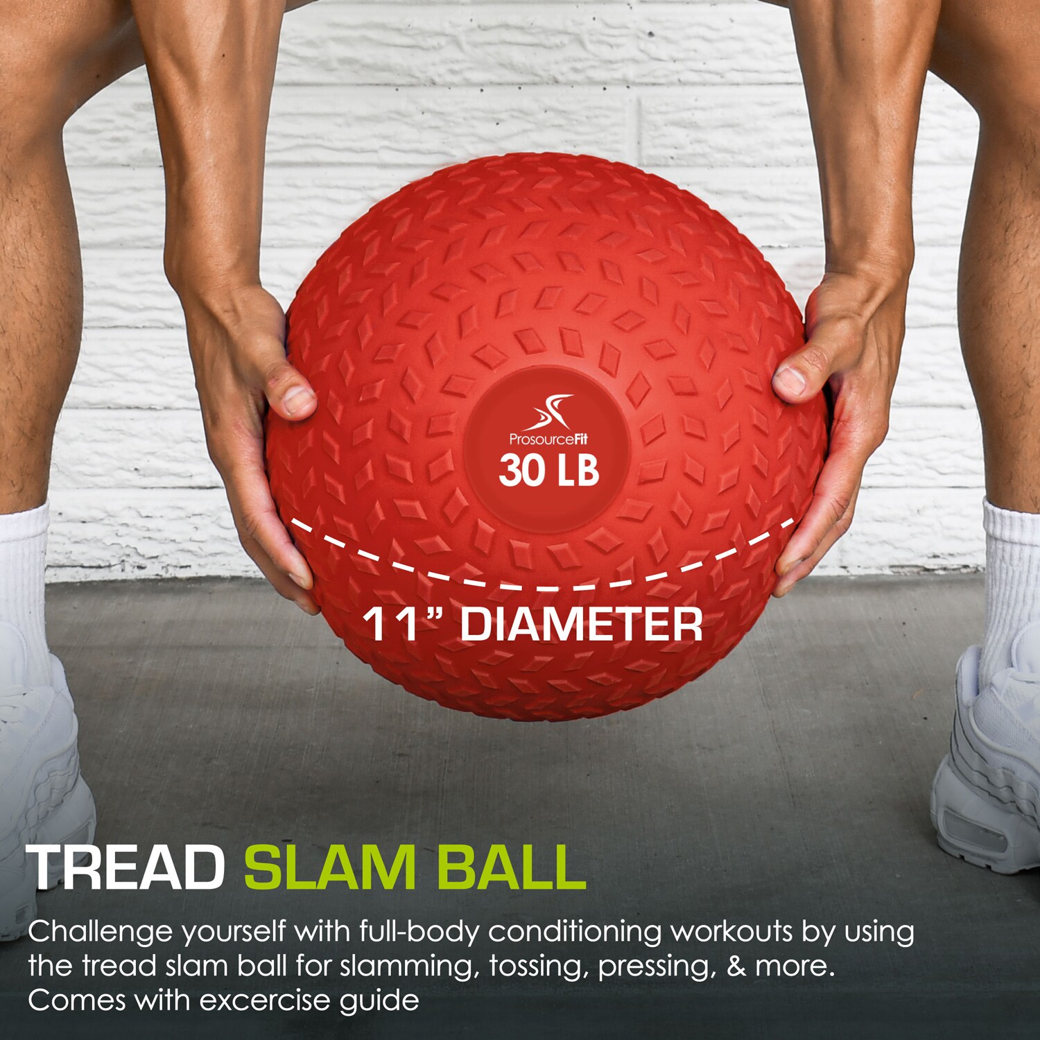 ProsourceFit PS-2221-TSB-30-RED Medicine-Balls - View #2