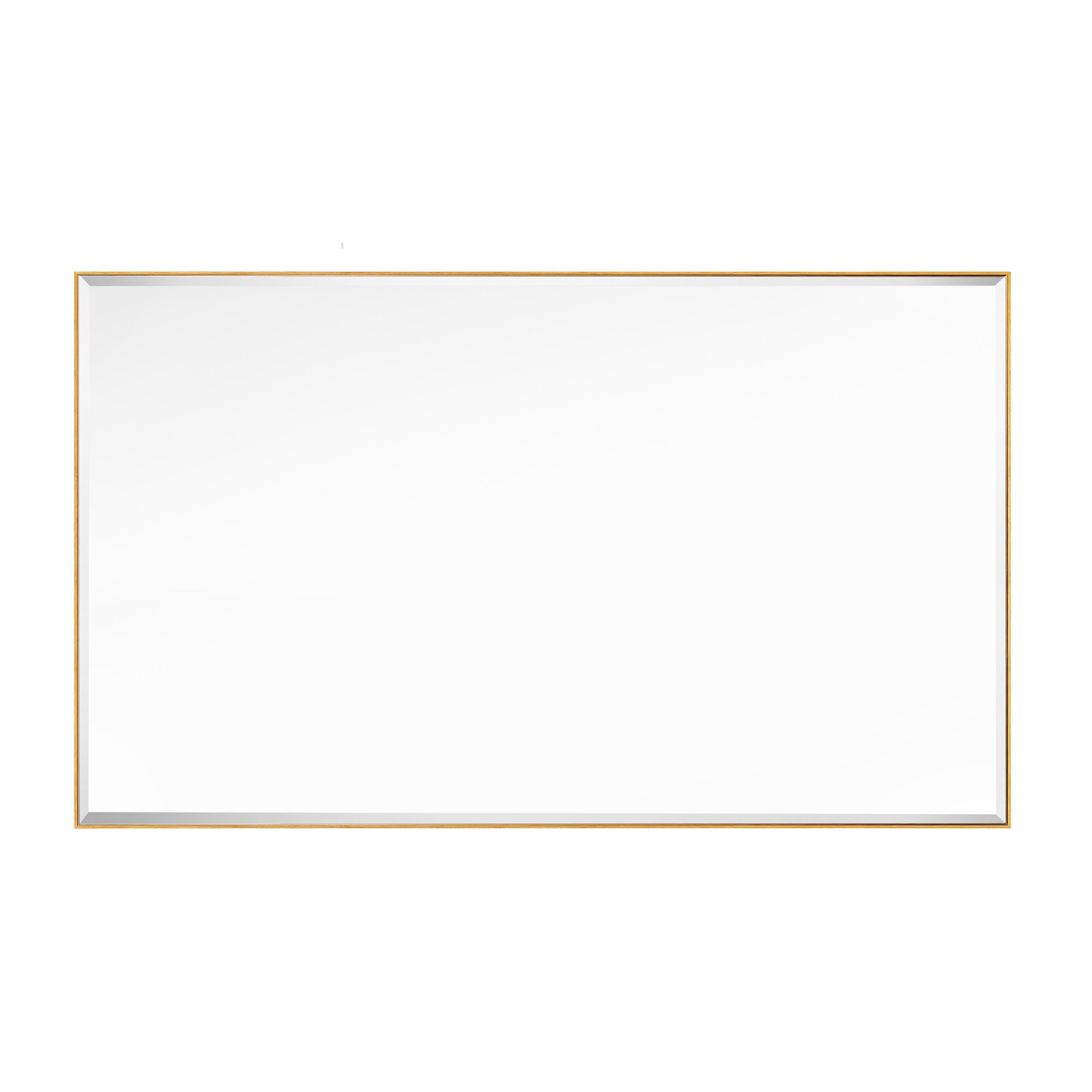 GETLEDEL MR-4608BS 40-in x 24-in Framed Rectangle Tilting Bathroom Vanity Mirror ( Gold )