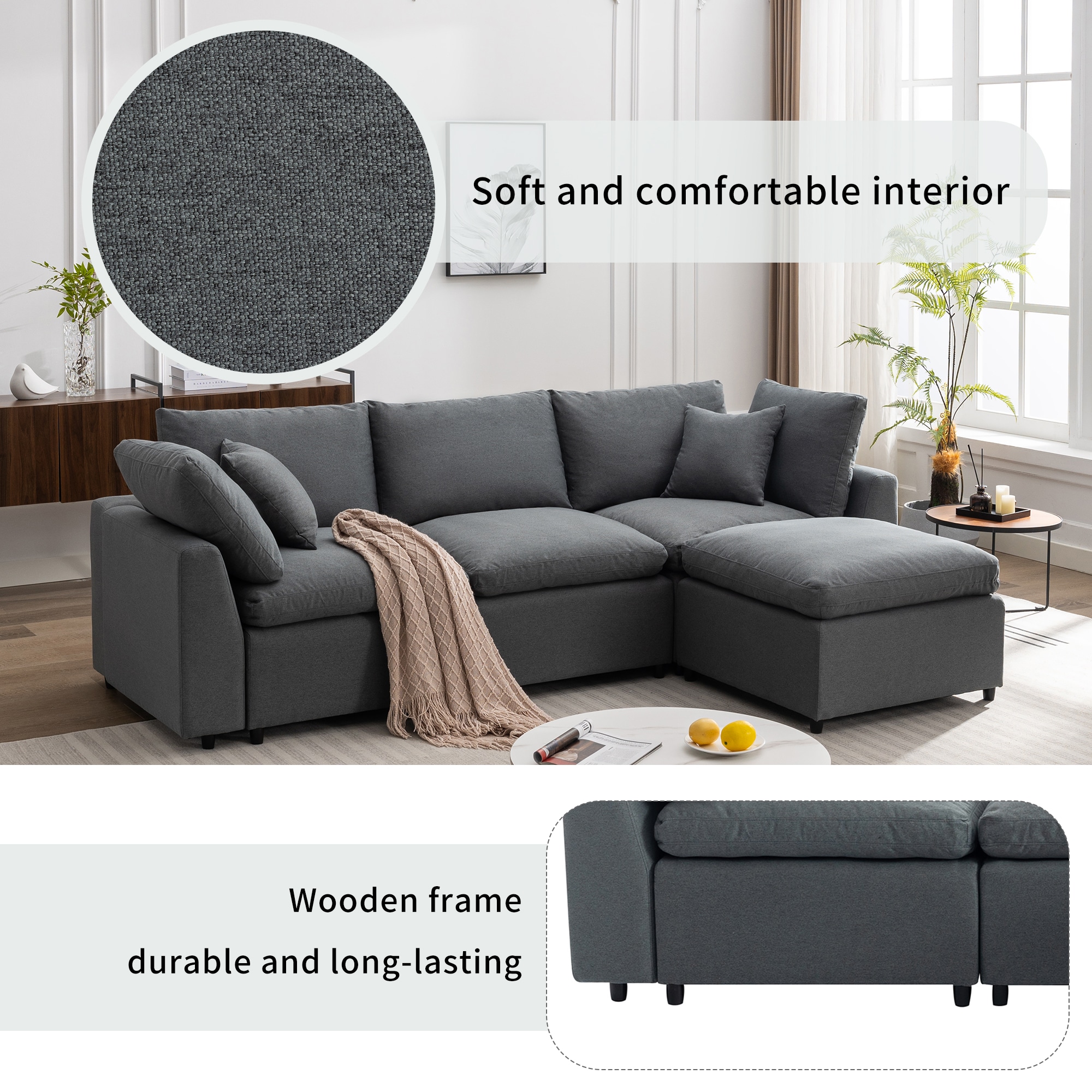 WELLFOR W83-89-BR Sofas-Loveseats - View #4