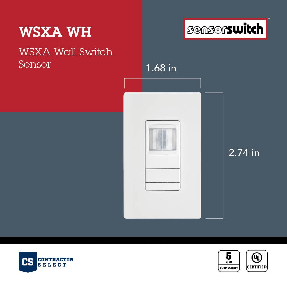 Sensor Switch WSXA Series Single-pole LED Decorator Light Dimmer