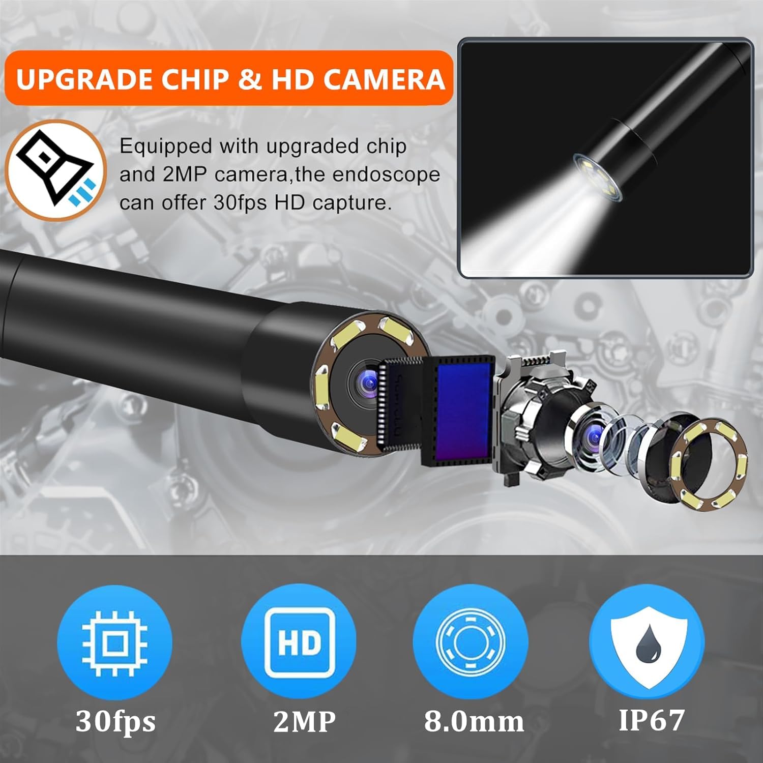 Adrinfly LAD0817D437 Inspection-Cameras - View #2