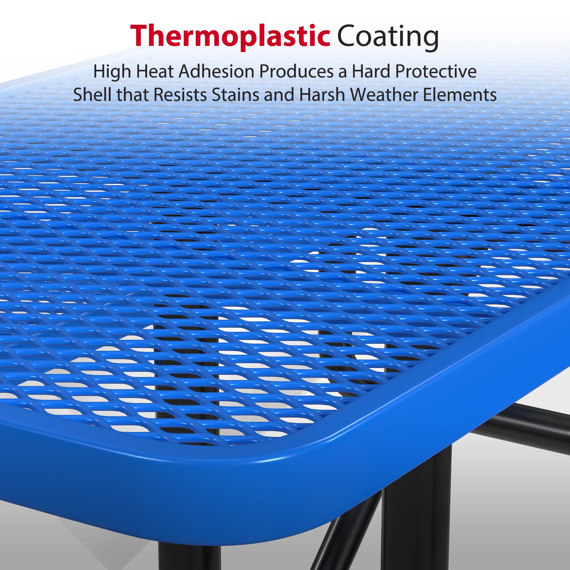 LeisureCraft T8XPP-ADA-BLUE Picnic-Tables - View #5