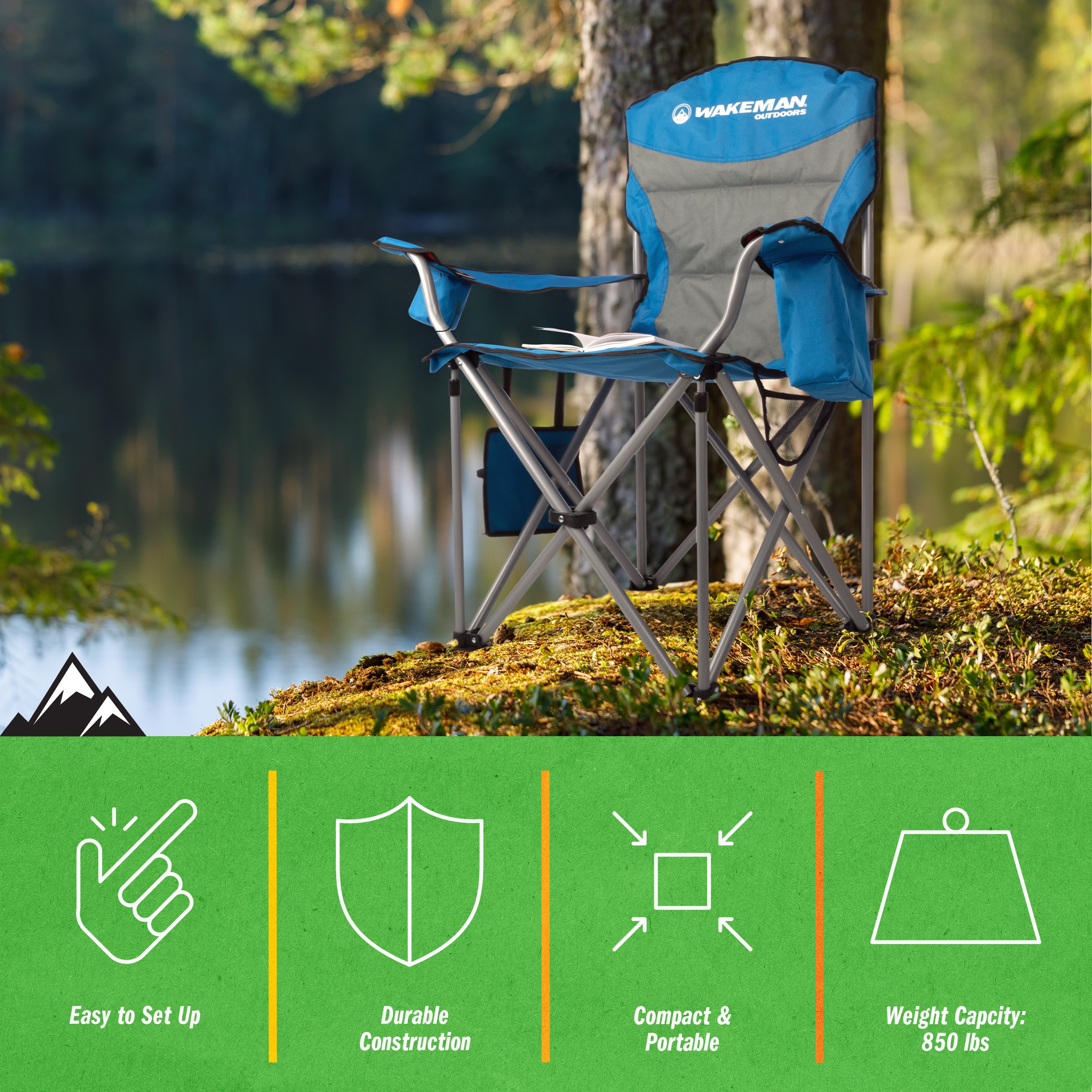 Wakeman 75-CMP1129 Beach-Camping-Chairs - View #4