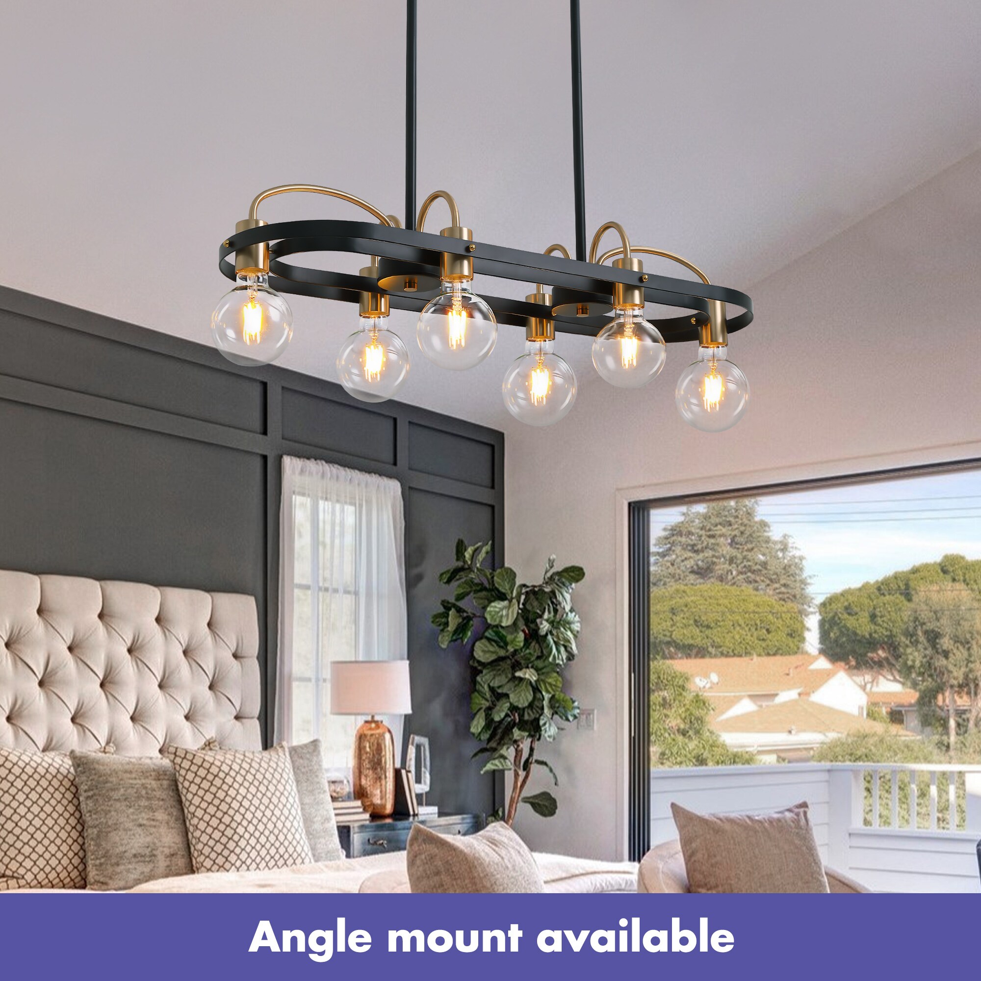 Right angle online linear chandelier