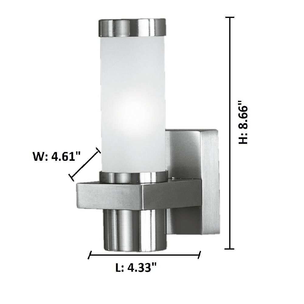 EGLO Konya 8.66-in H Nickel G9 Pin Base Outdoor Wall Light in the ...