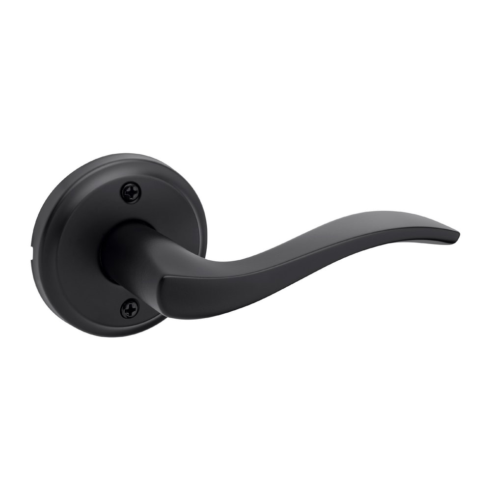 Kwikset Signature Series 97881-027 Sedona Matte Black Interior/Exterior Dummy Door Handle