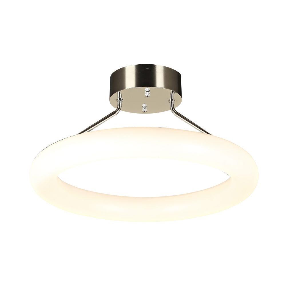PLC Lighting 88828PC 1-Light 19-in Polished Chrome LED Flush Mount Light