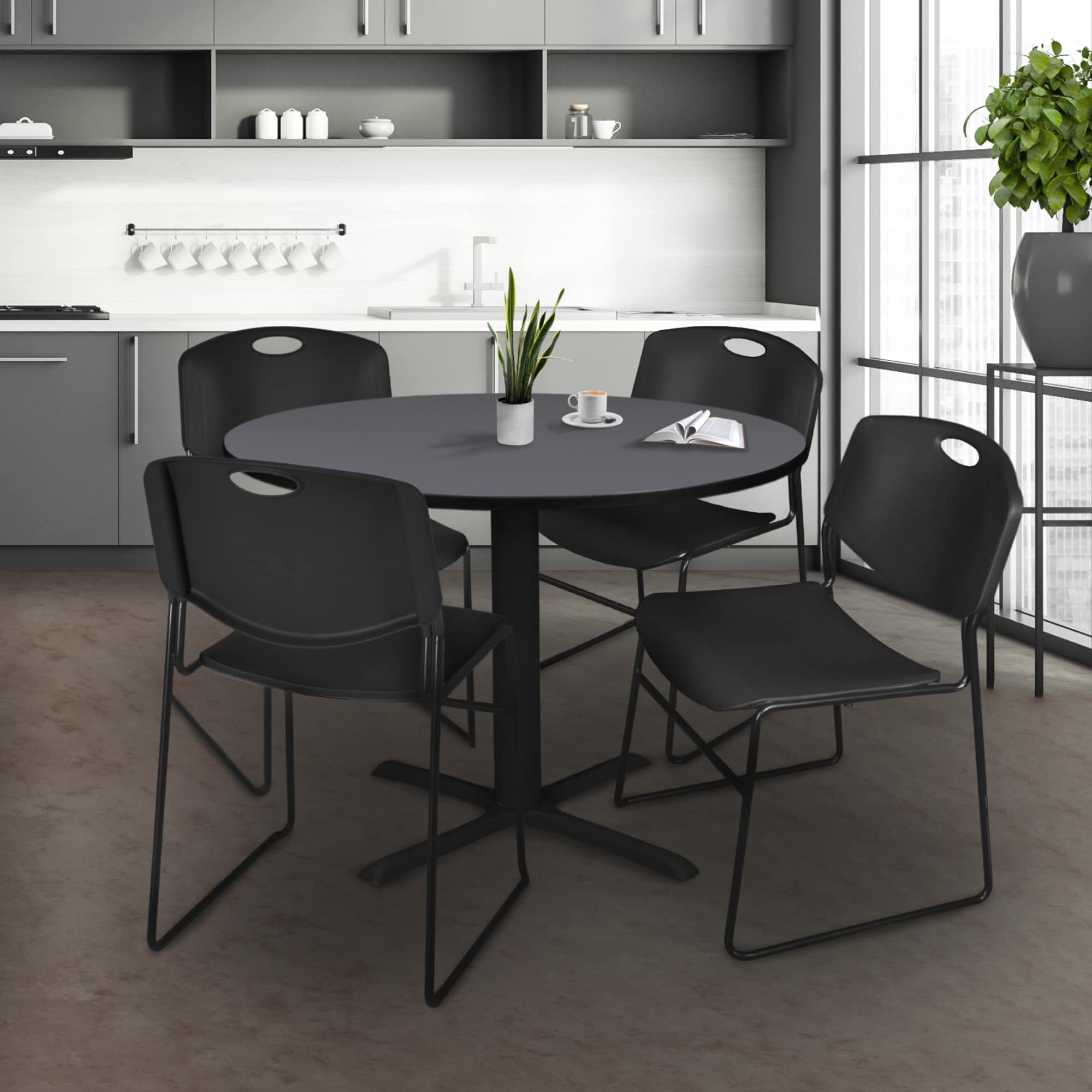 Regency TB48RNDGY44BK Office-Tables - View #9