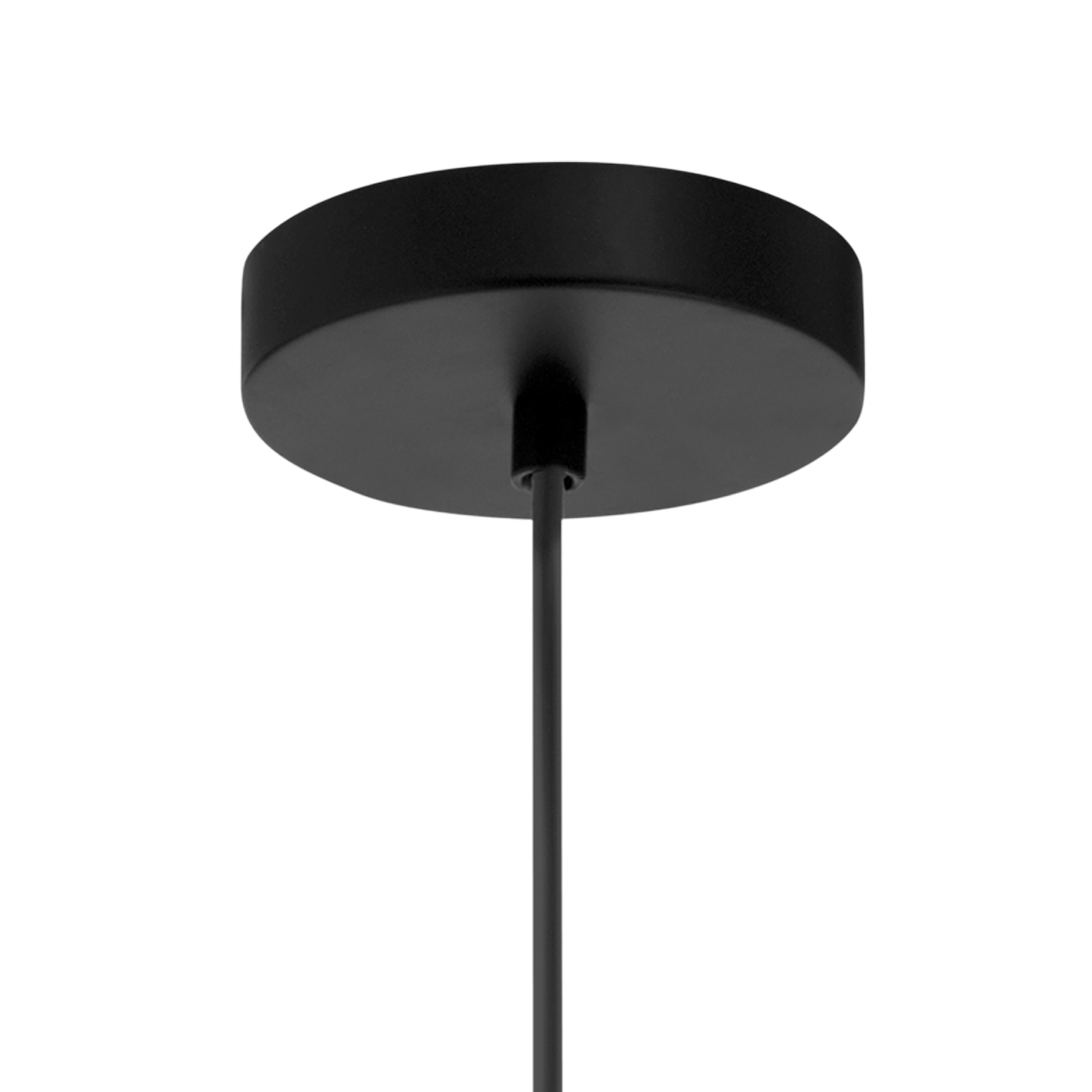 20" Matte Black Metal Geometric Pendant Light