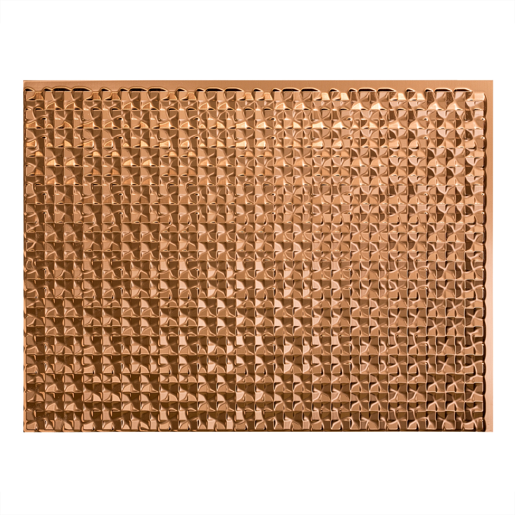 Fasade Terrain 18.25-in x 24.25-in Vinyl Polished Copper Backsplash ...