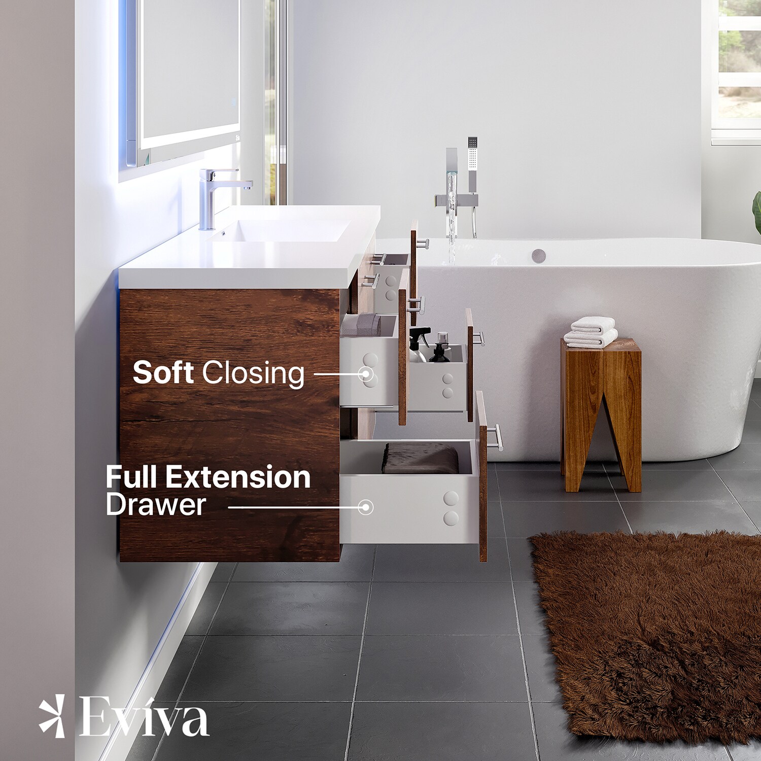 Eviva EVVN402-60RSWD Bath-Vanity-Combo - View #5