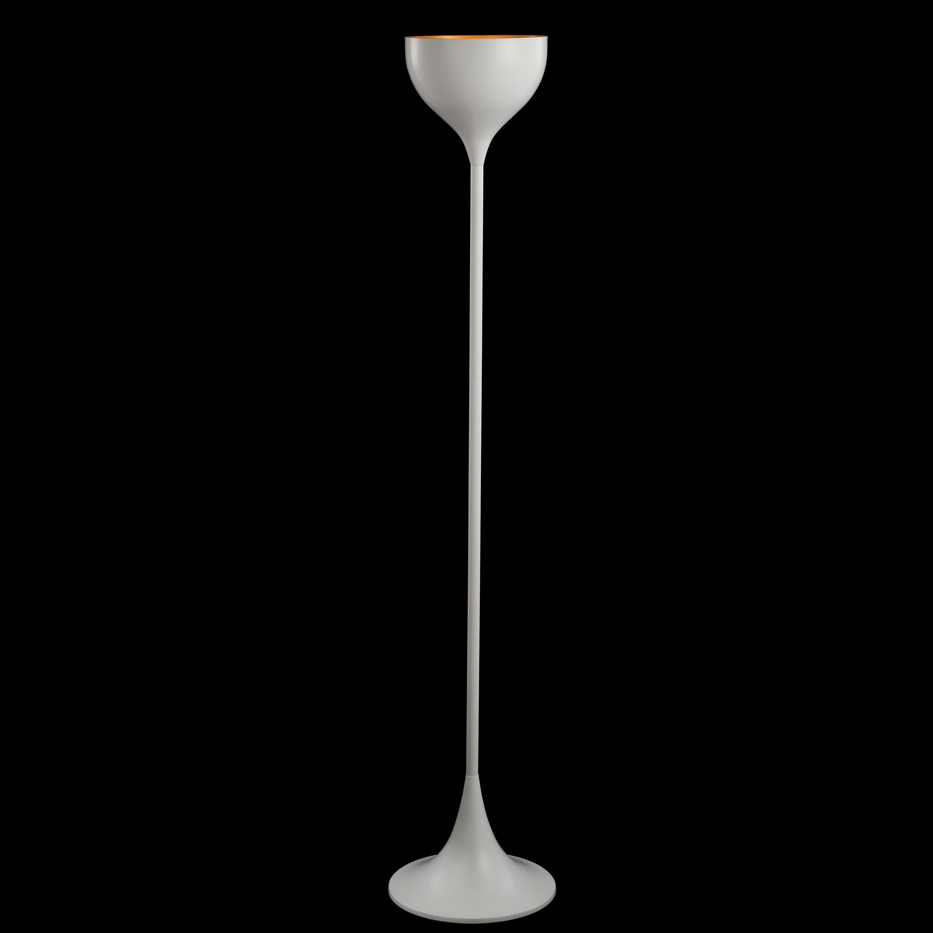 Joyce 69.5" White Metal LED Arc Floor Lamp