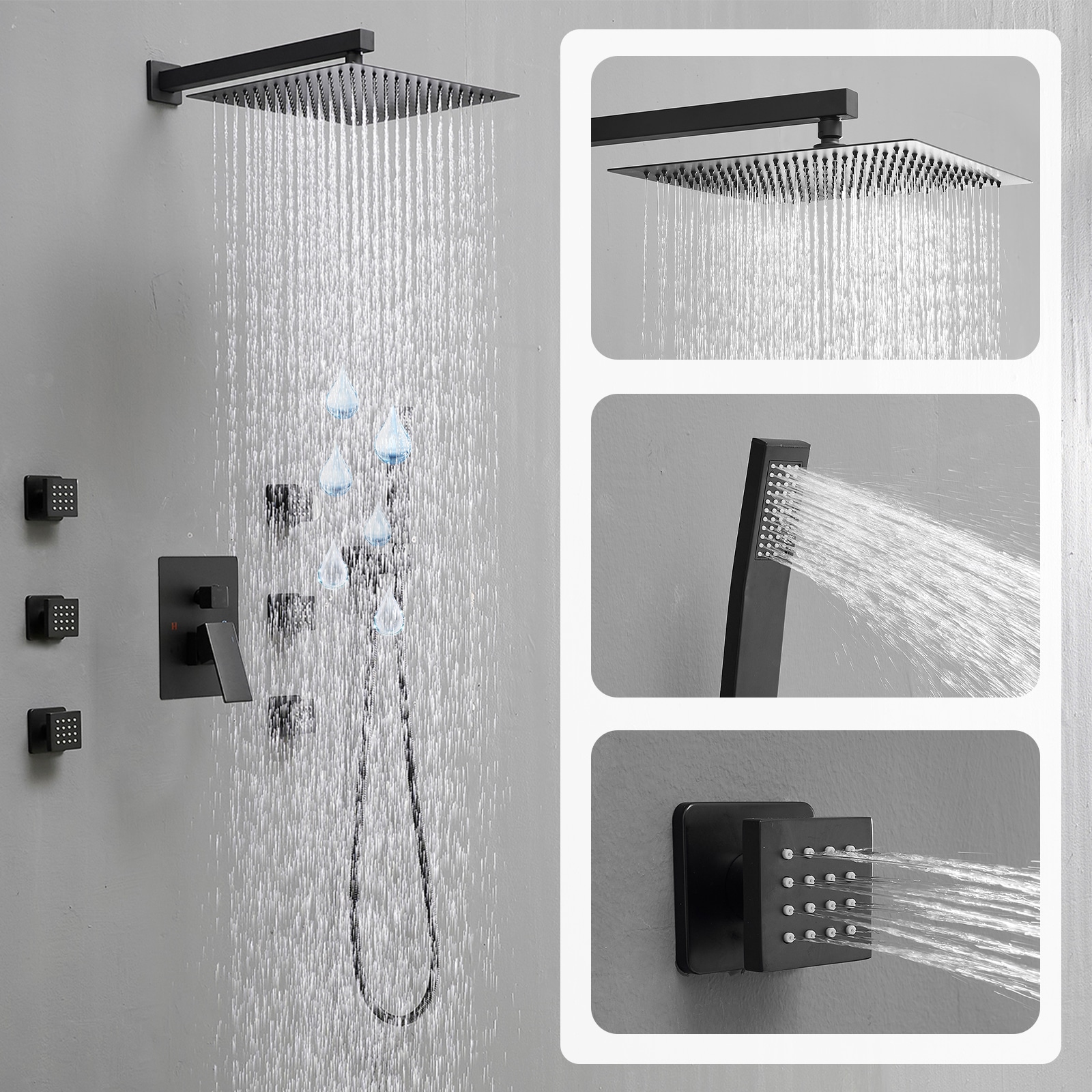 BWE A-95020-12-B Showerhead-Bar-Panels - View #2