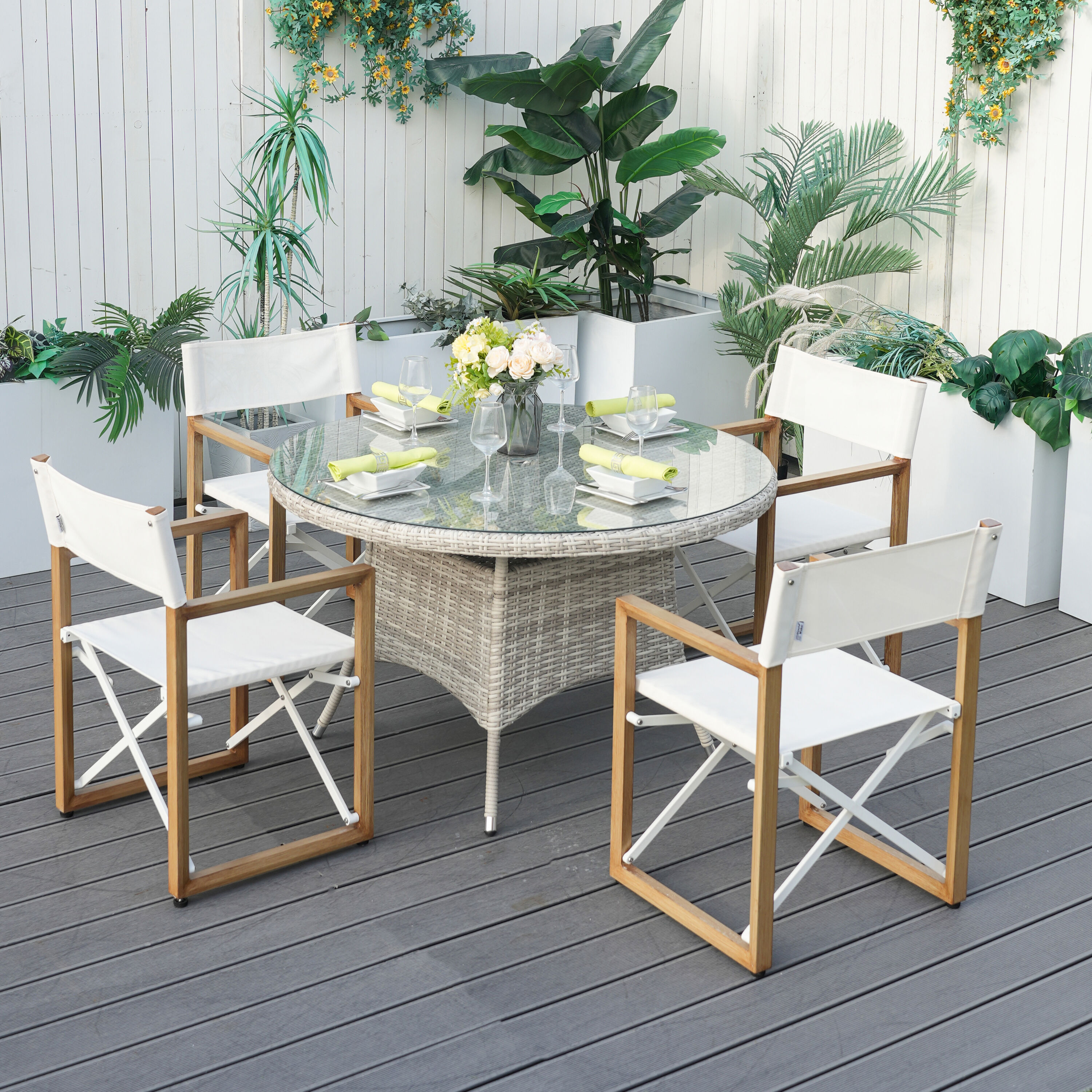 Moda Furnishings MAD-1709-2508BR Patio-Dining-Sets - View #2