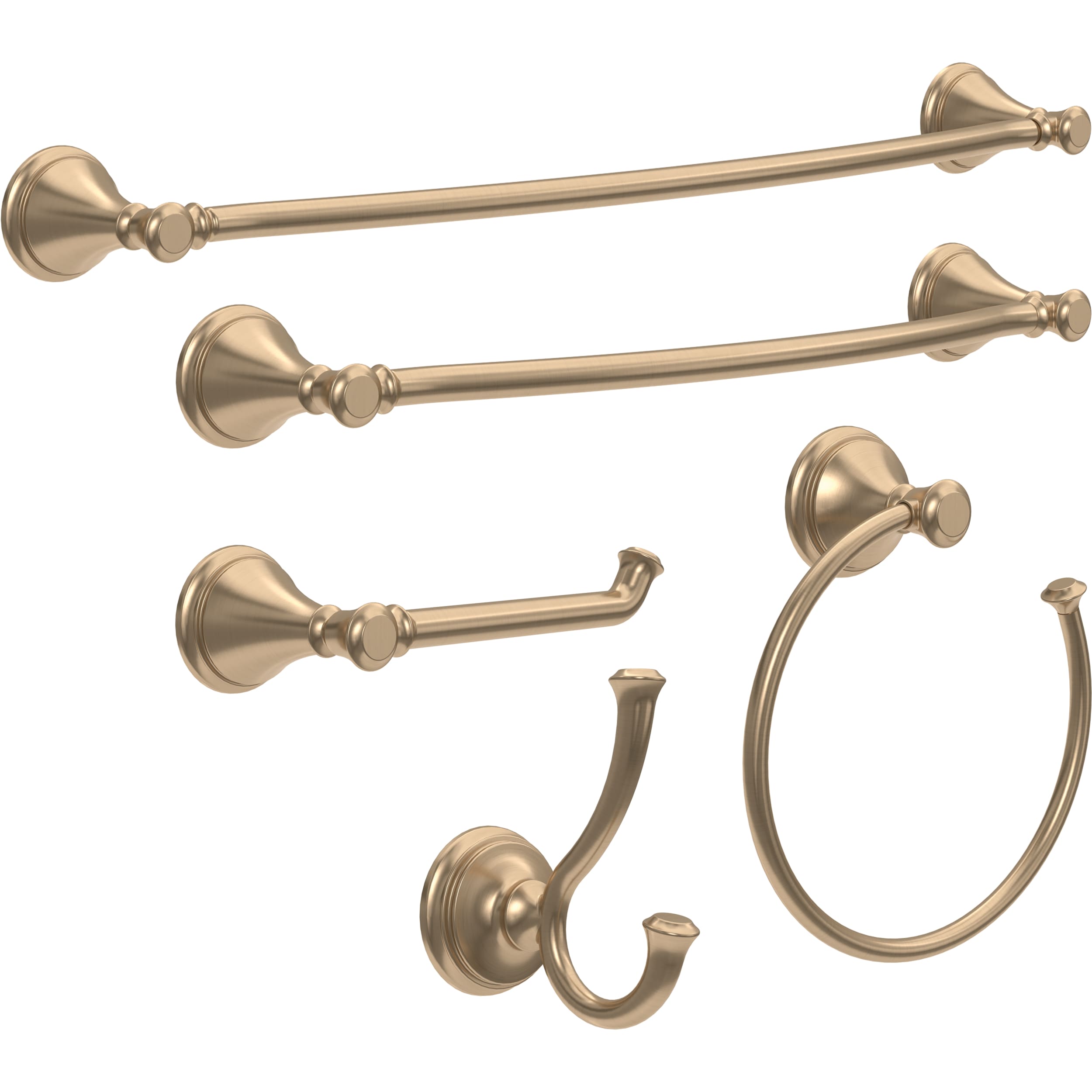 Delta Cassidy 18-in Champagne Bronze Wall Mount Single Towel Bar at 
