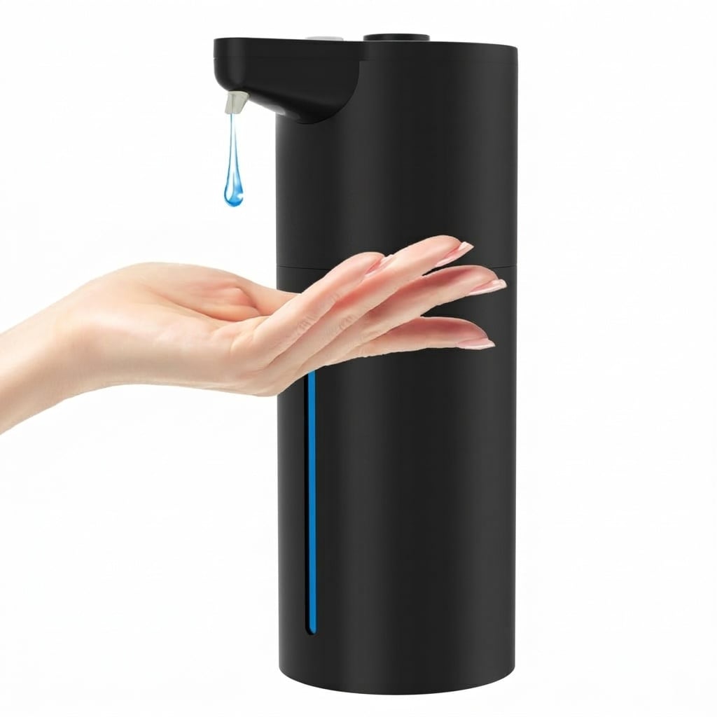 ITOPFOX Automatic Soap Dispenser Touchless Hands Free Adjustable Volume for Bathroom or Kitchen Compatible with Thick and Thin Soap Easy Fill #S05IT13095