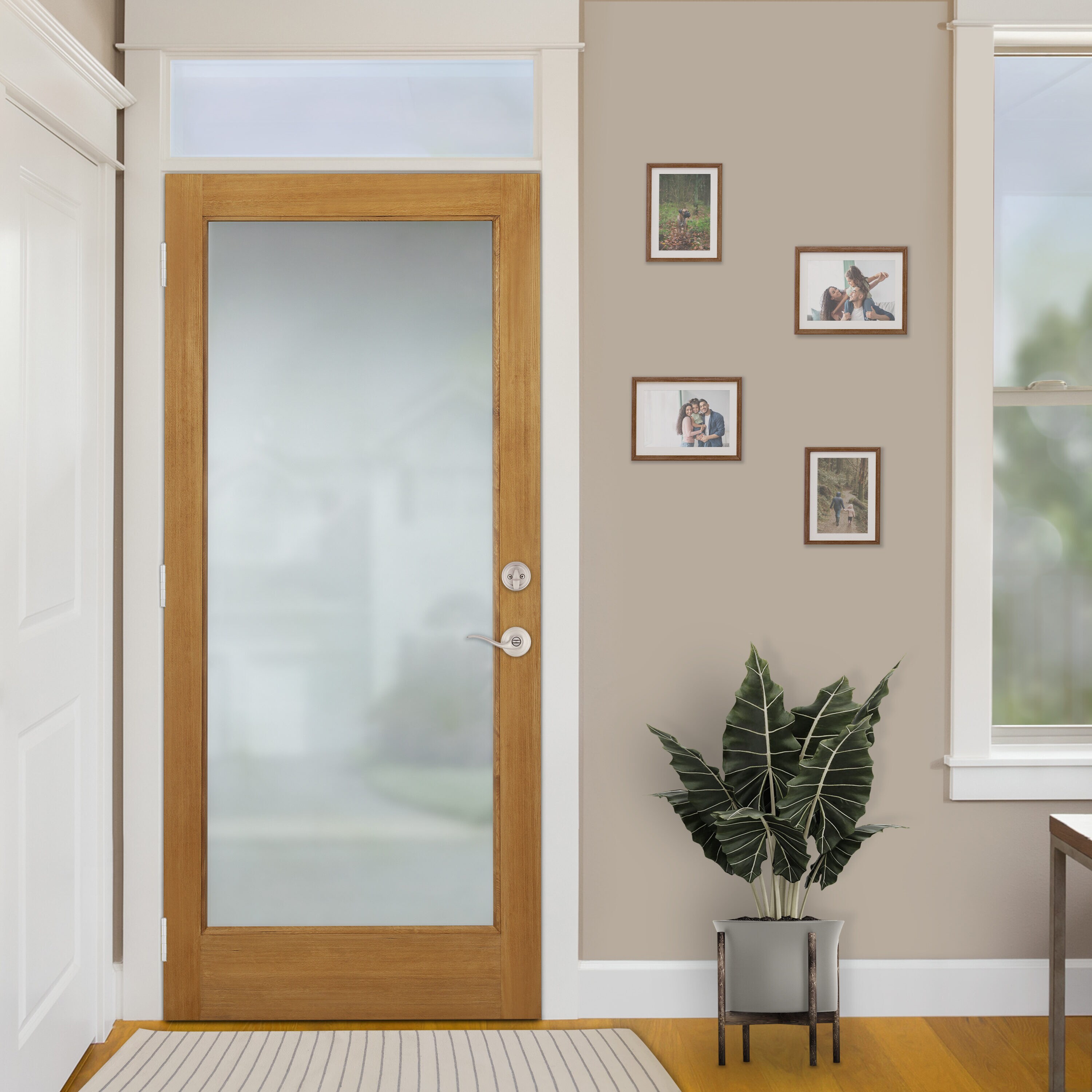 Satin Nickel Keyed Entry Lever and Deadbolt Combo Pack
