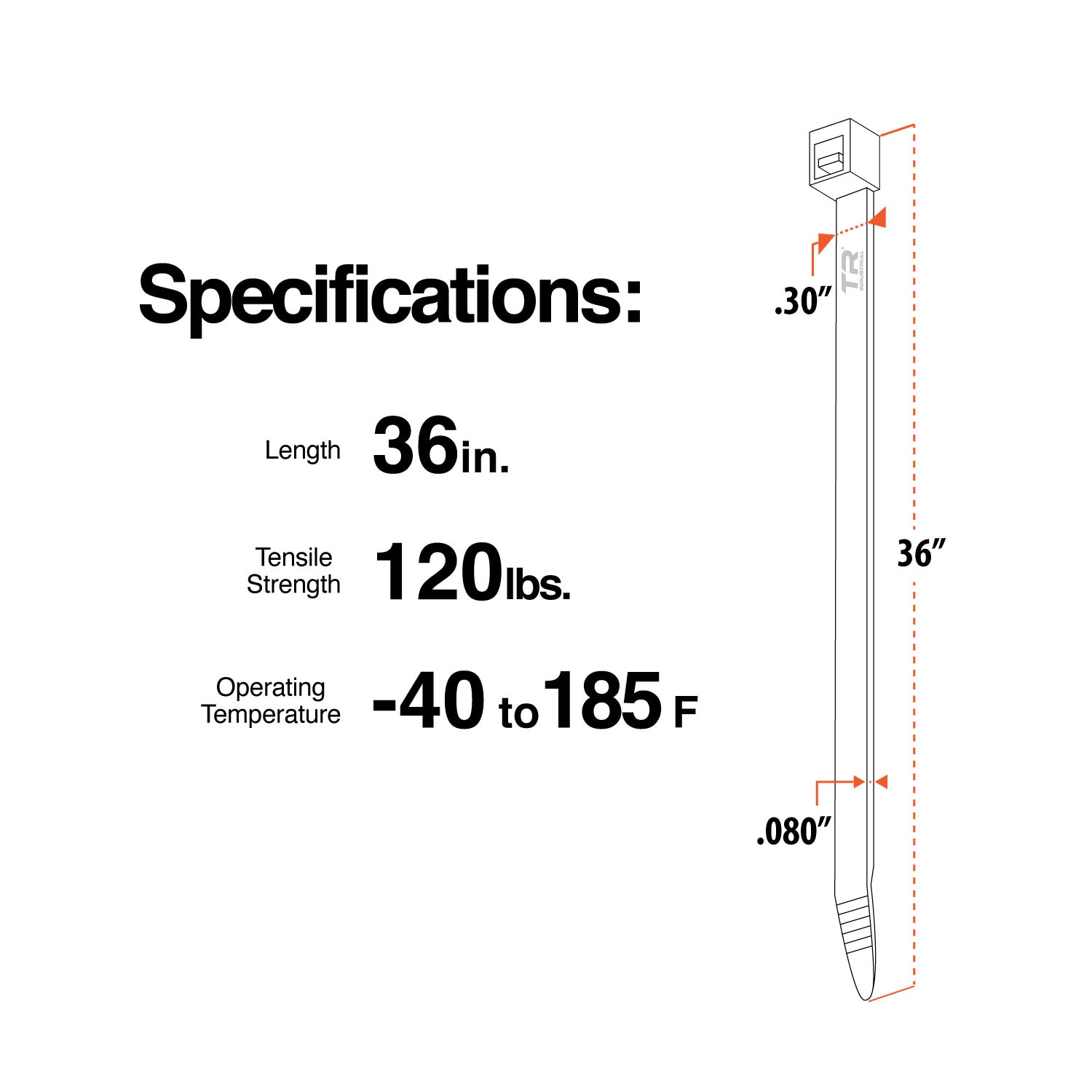 TR Industrial TR88307N Cable-Ties - View #5