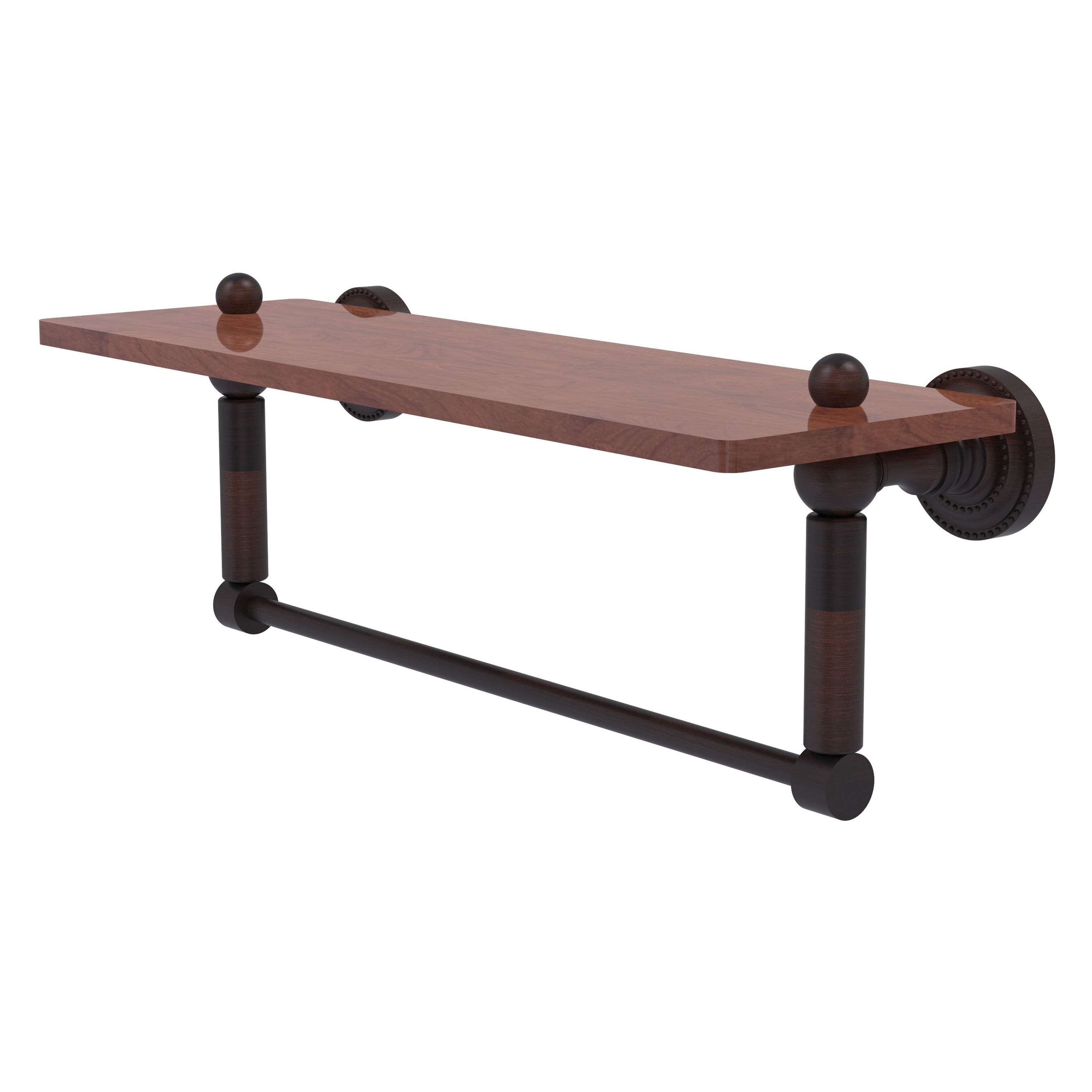 Allied Brass DT-1TB-16-IRW-VB Dottingham Venetian Bronze Wall mount Bathroom Shelf ( 16-in x 5-in x 5-in )