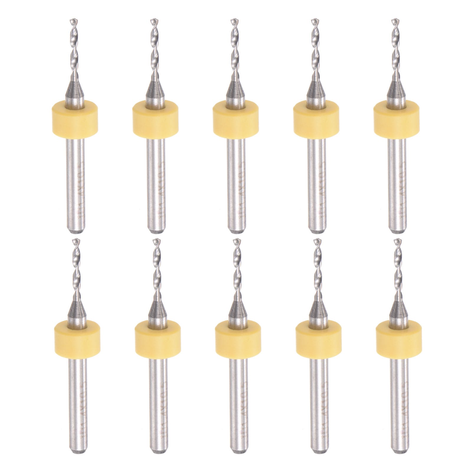 Unique Bargains Micro PCB Drill Bit Set 1/8inch Shank 1.4mm Solid Tungsten Carbide CNC Engraving Print Circuit Board Drill Bits Rotary Tool 10pcs #S26031700UX4188