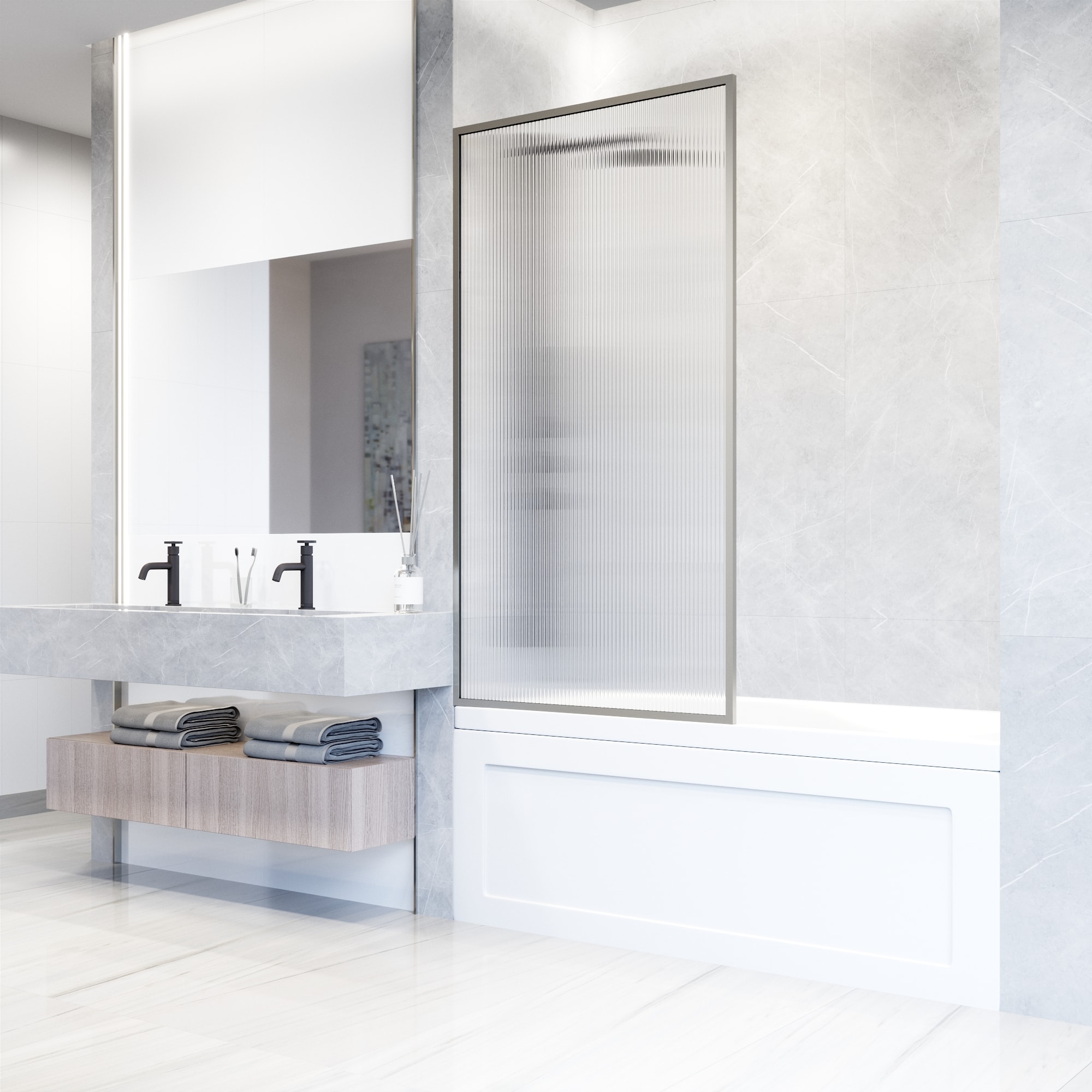 VIGO VG6077STFL3462 Bathtub-Doors - View #2
