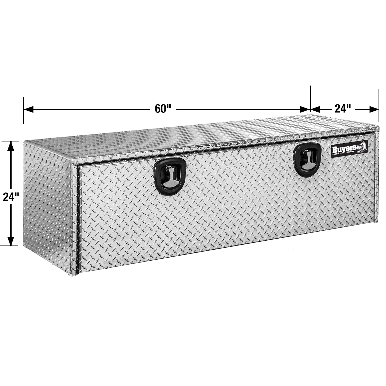 Buyers Products 61-in x 24.5-in x 24.5-in Diamond Tread Aluminum Underbody Truck Tool Box 1705145 Sansujyuku sansujyuku.com