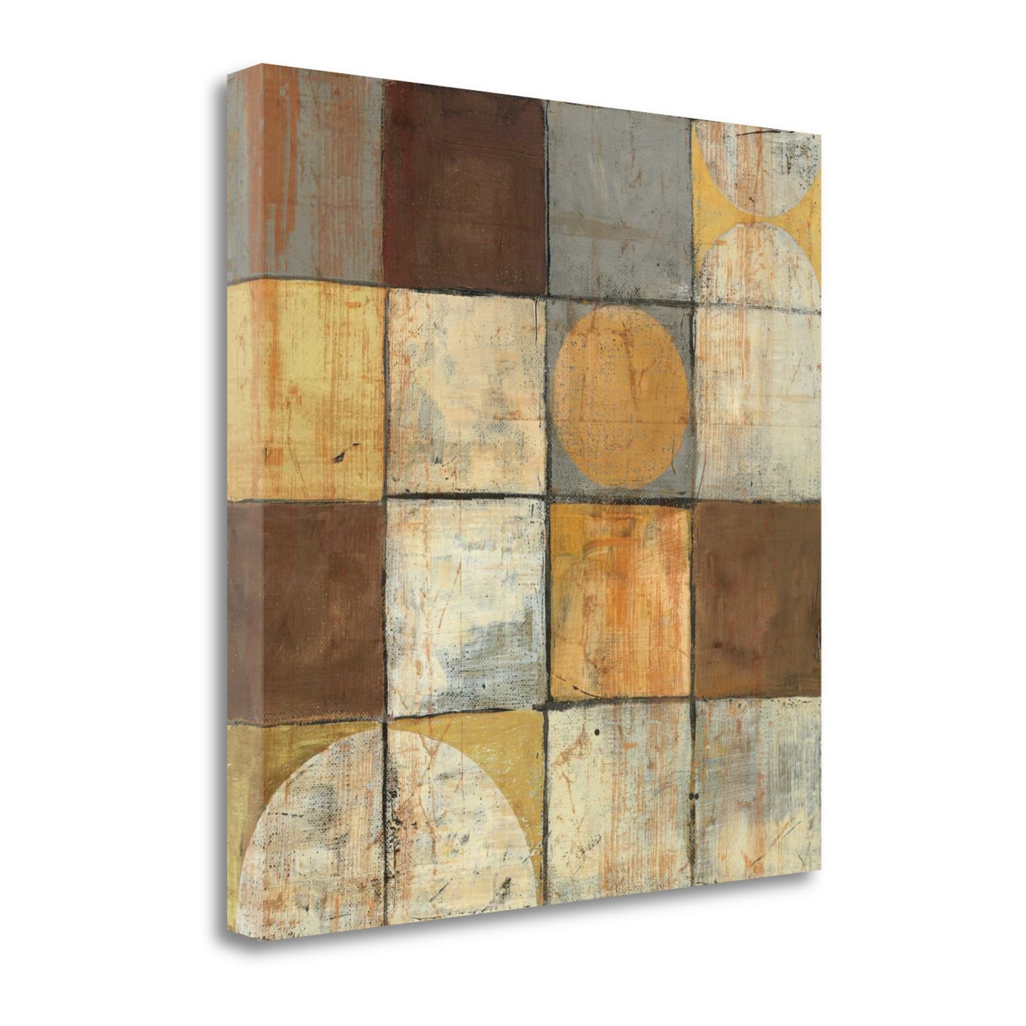 Tangletown Fine Art WA610401-2020C Tango Square Ii Neutral Mike Schick 20-in H x 20-in W Abstract Print on Canvas