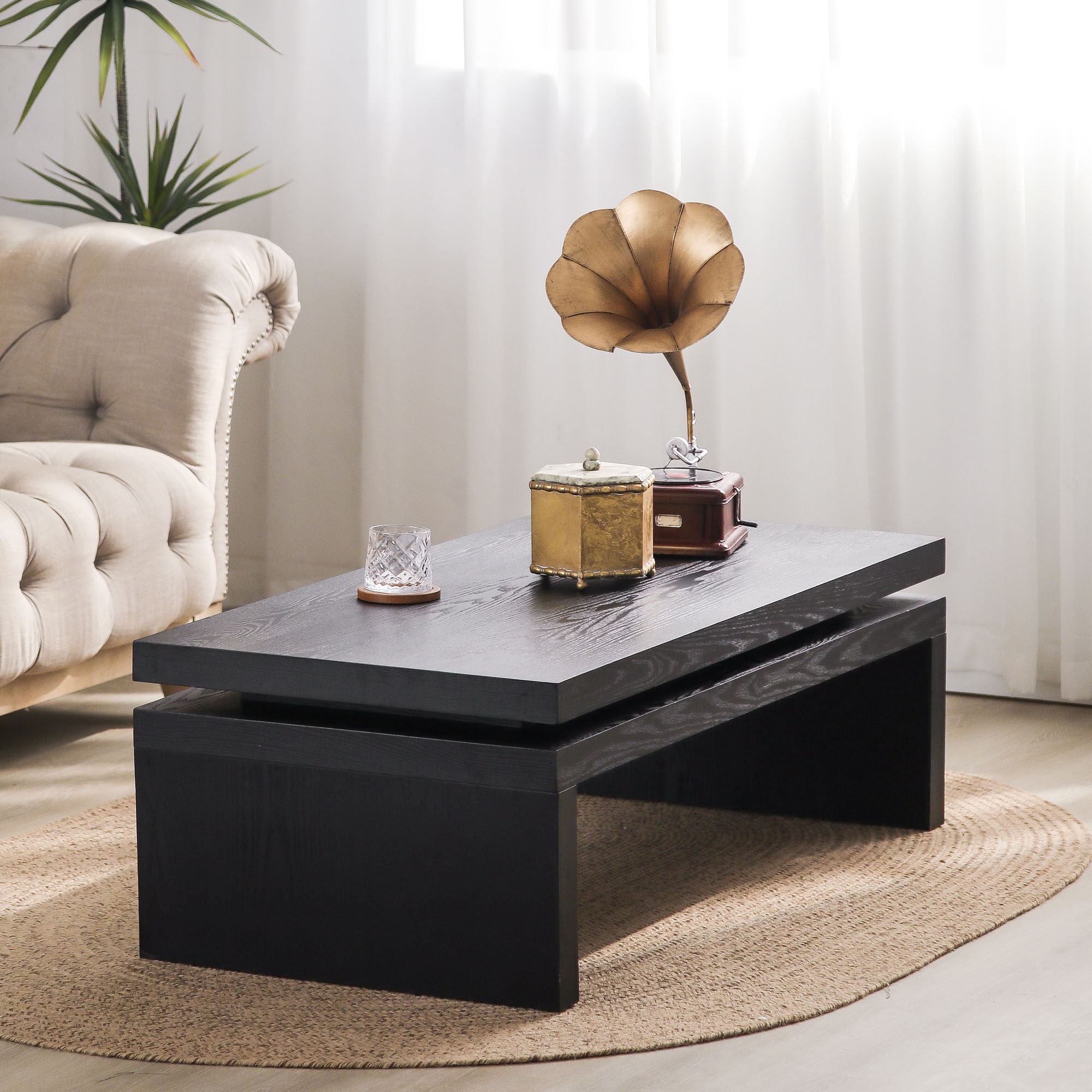 Mondawe WFMD-L021C-M-BLACK Coffee-Tables - View #2