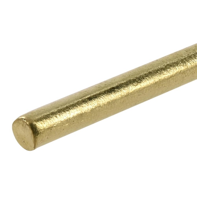 Hillman 1/8-in x 6-in Bright Brass Solid Round Rod in the Rods department  at