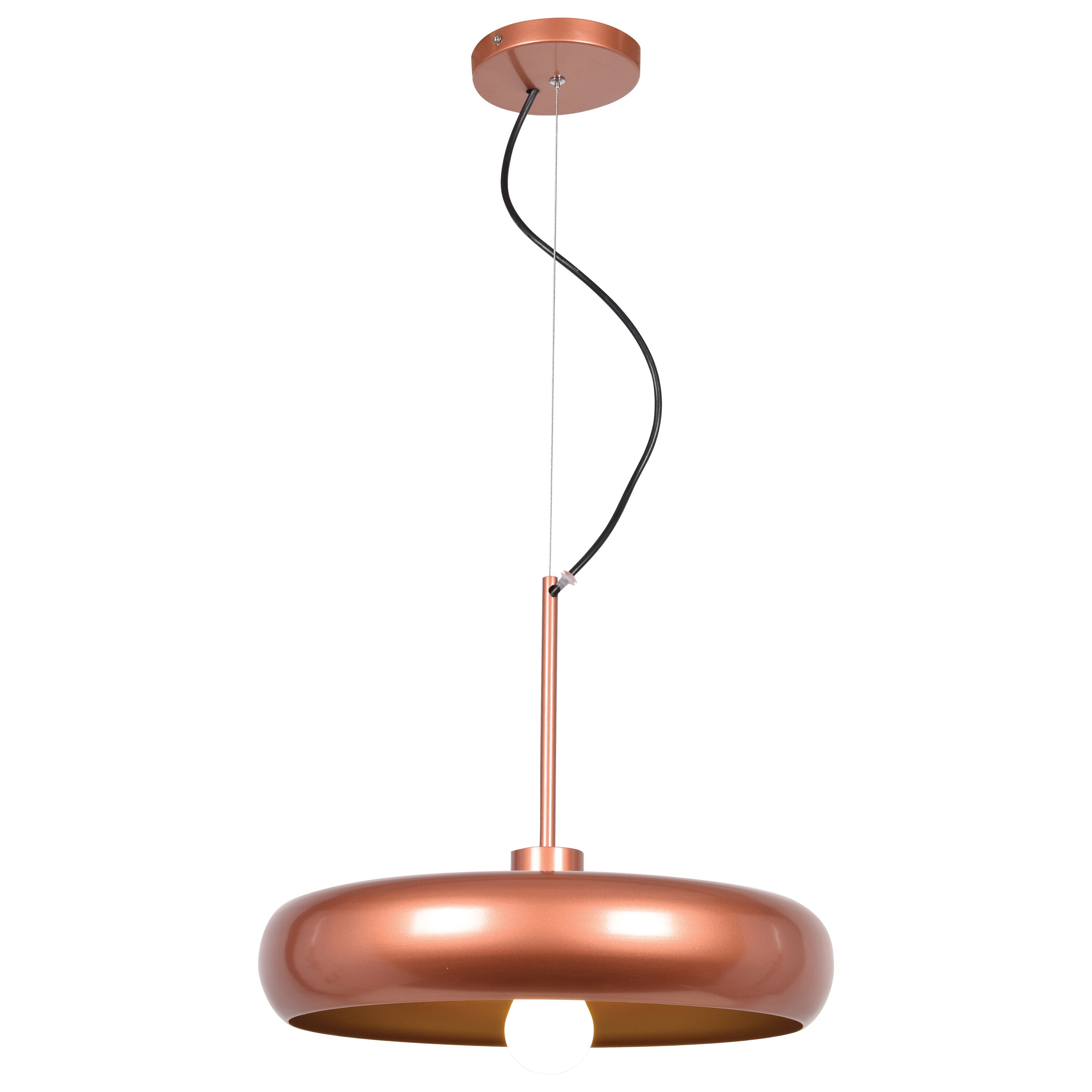 Access Lighting 23882LEDDLP-CP/GLD Bistro Copper and Gold Modern/contemporary Geometric Medium (10-22 inches) Hanging Pendant light