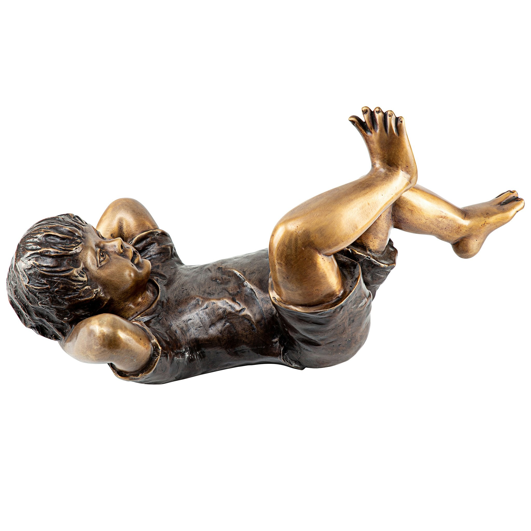 Design Toscano 11.5-in H X 10.5-in W Bronze Children Garden Statue ...