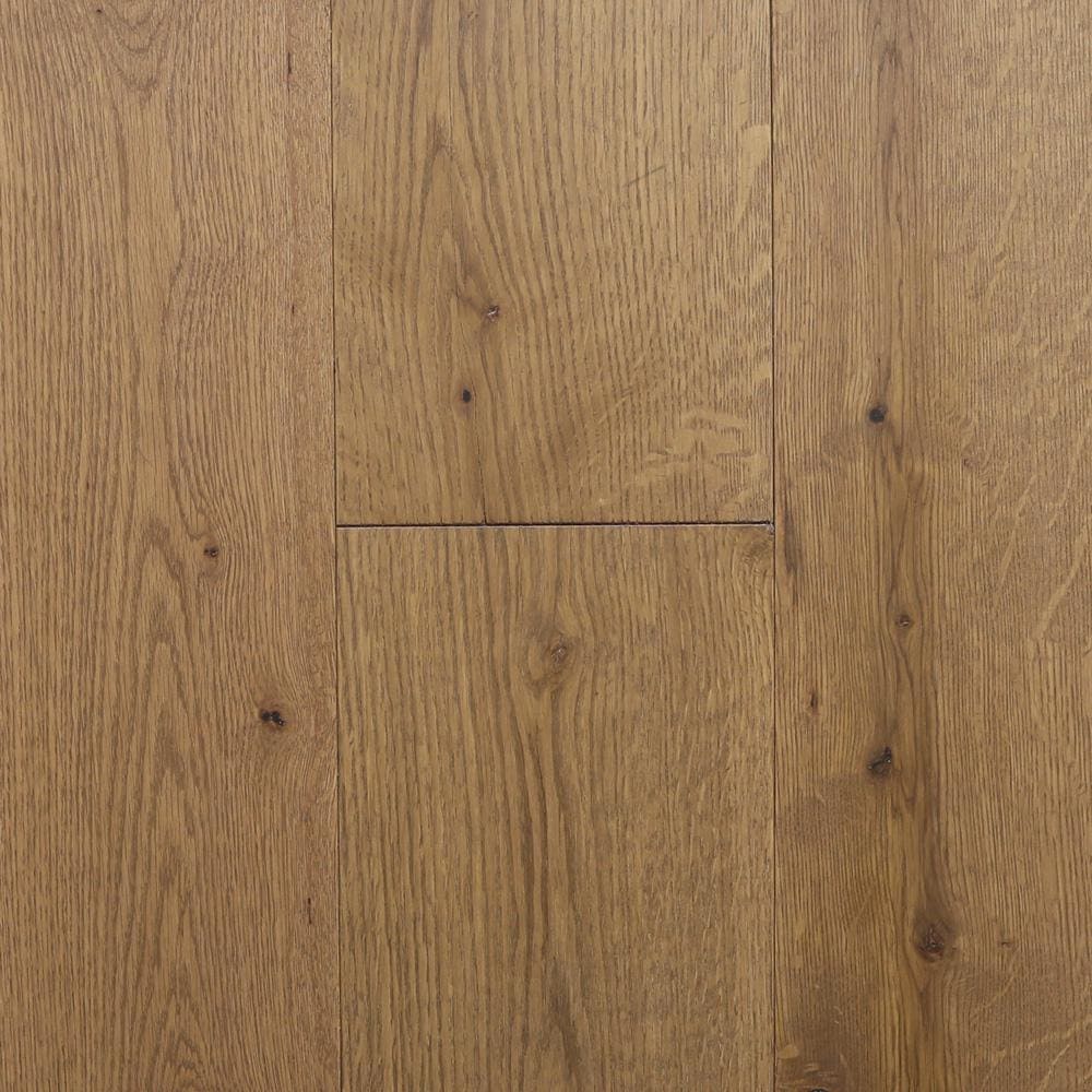 Oak Floor Moulding 2.375-Inches x 78-Inches x 0.4375-Inches Aged Lodge Prefinished Wood Oak Flush Stair Nosing in Brown | - allen + roth 21849