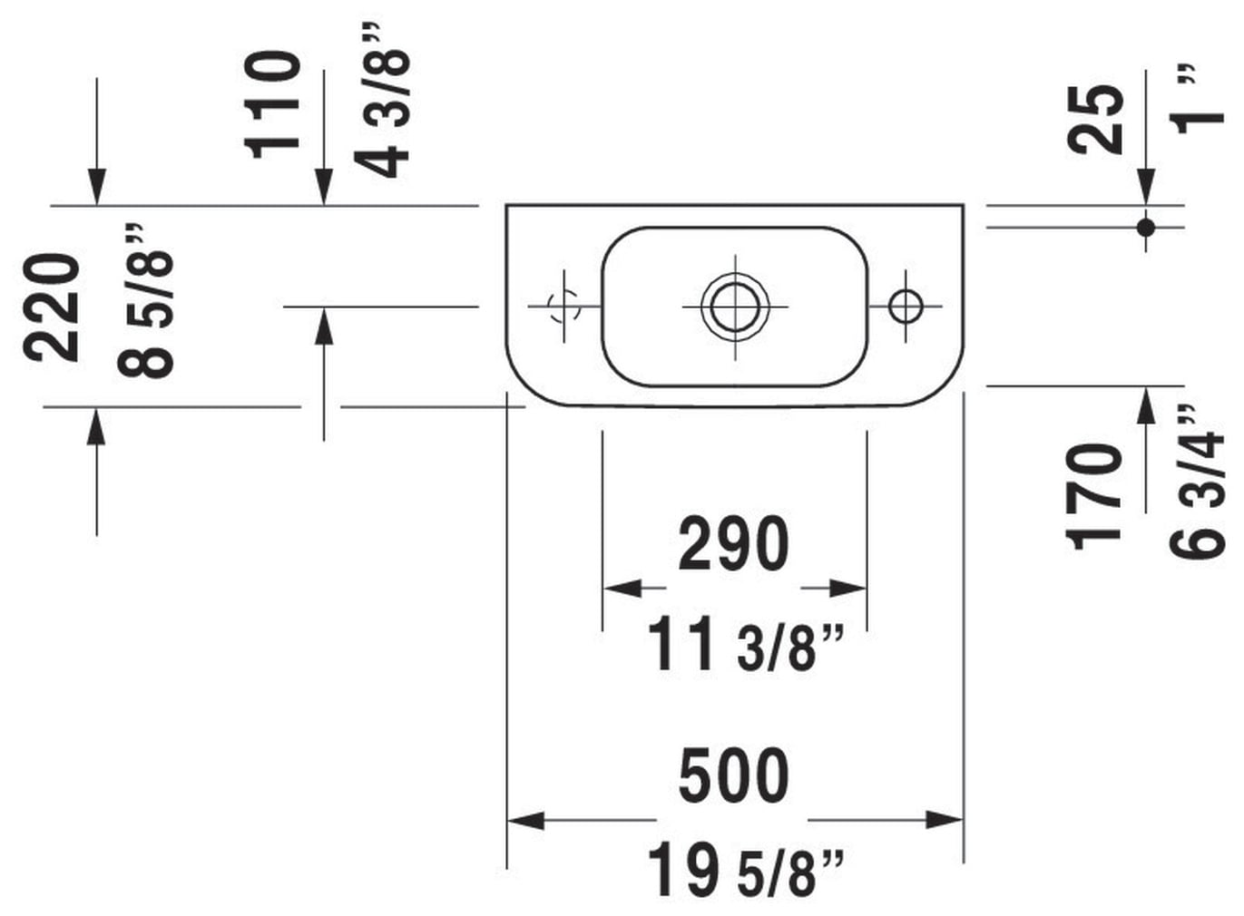 Duravit 0711500009 Bath-Sink - View #2