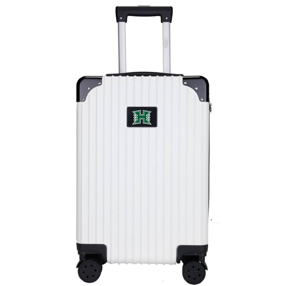 Mojo Licensing CLHIL210_WHITE NCAA Hawaii Rainbow Warriors 23.75 x 15.5 x 9.75 White Polycarbonate Hardshell Carry-on Bag (1-Bag)