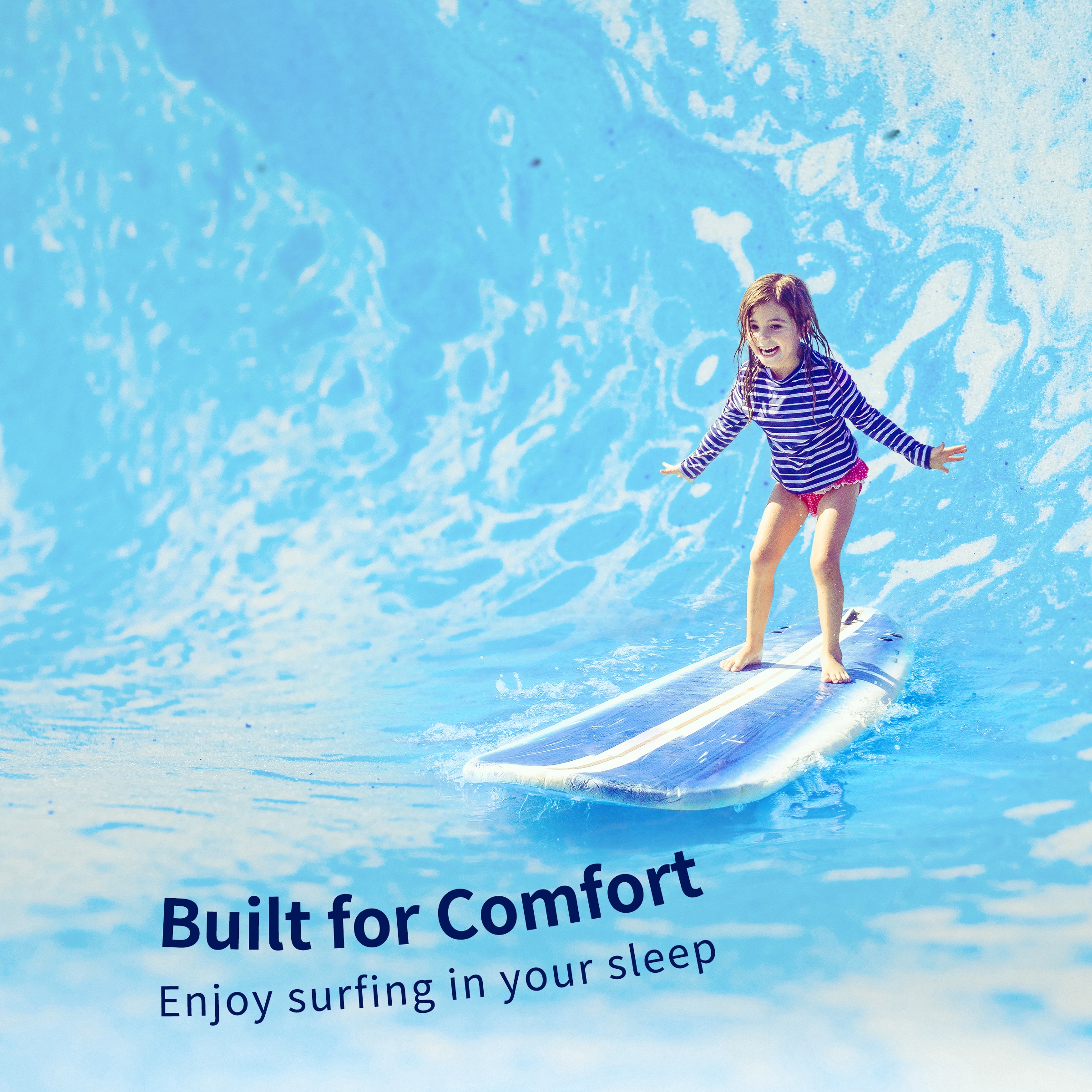 Subrtex Comfort 3 inch Gel Memory Foam Topper - King