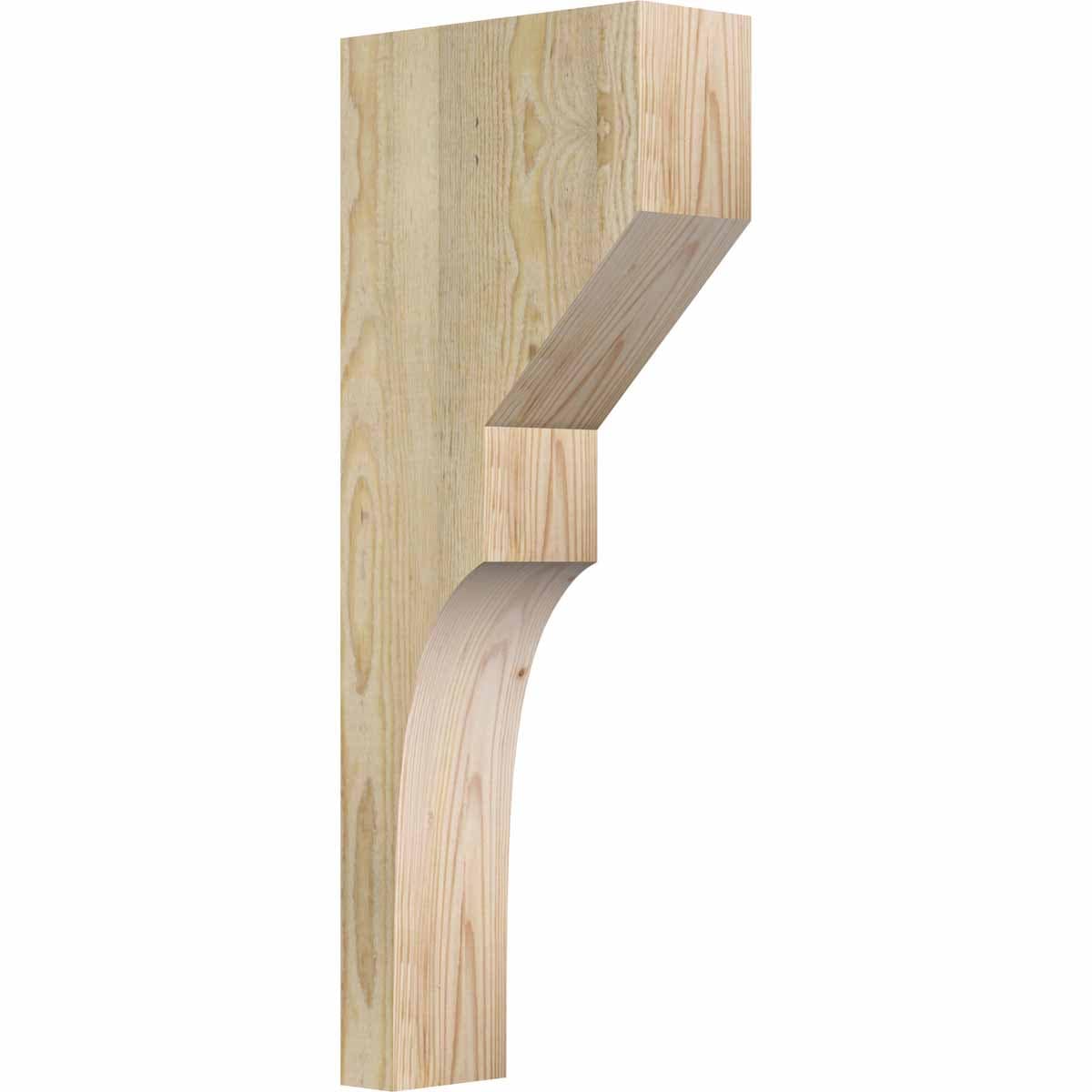 Ekena Millwork COR04X10X26MON00RDF 4-in x 10-in x 26-in Monterey Unfinished Douglas fir Wood Paintable/Stainable Corbel