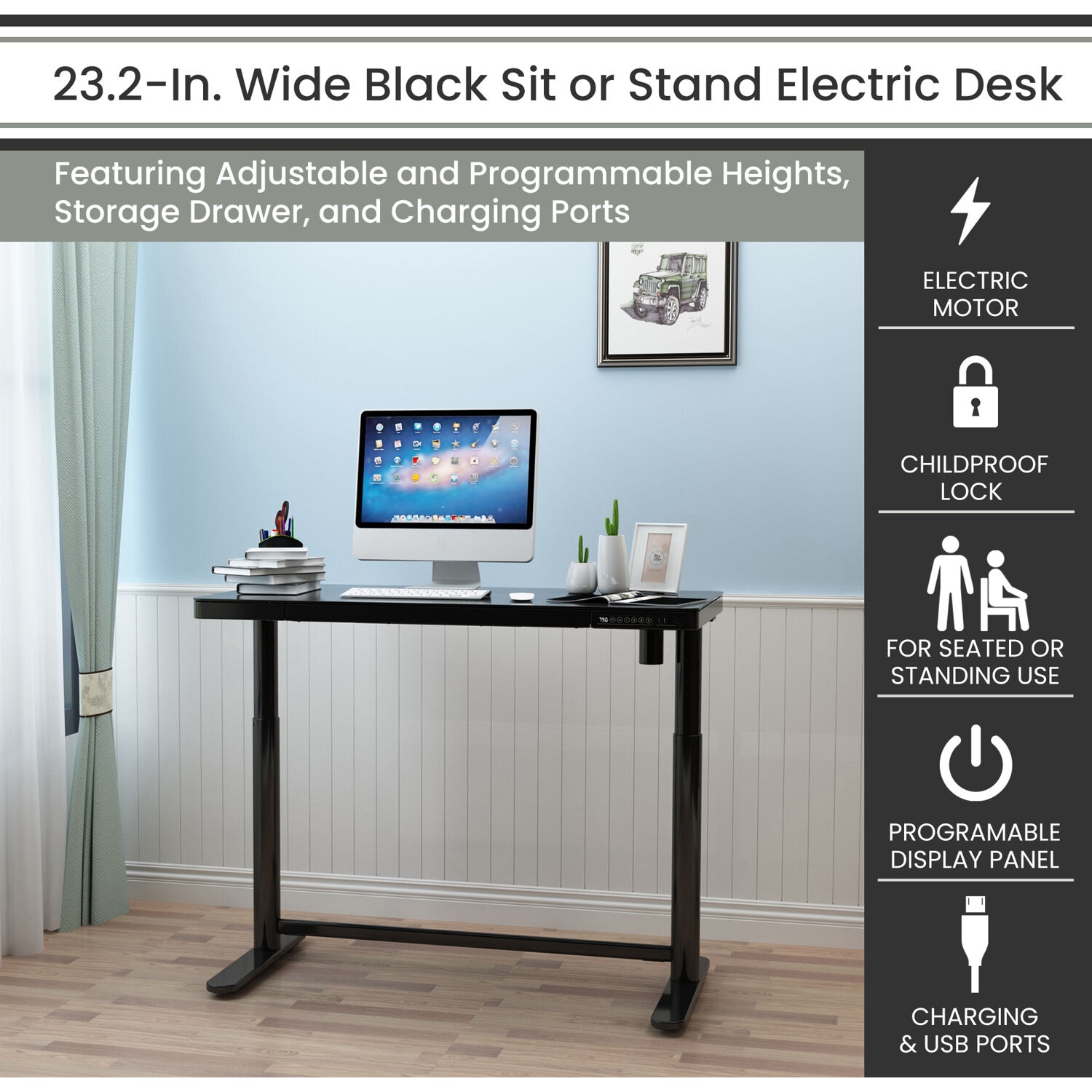 Hanover HSD0422-BLK desks - View #2