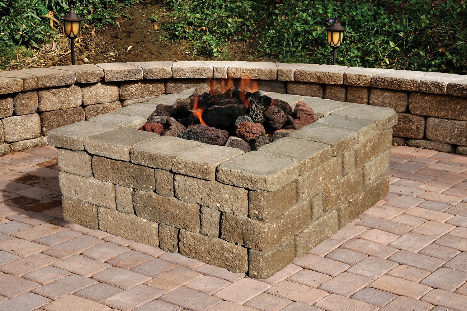 3-in H x 12-in L x 12-in D Tan/Brown Concrete Retaining Wall Cap in the ...