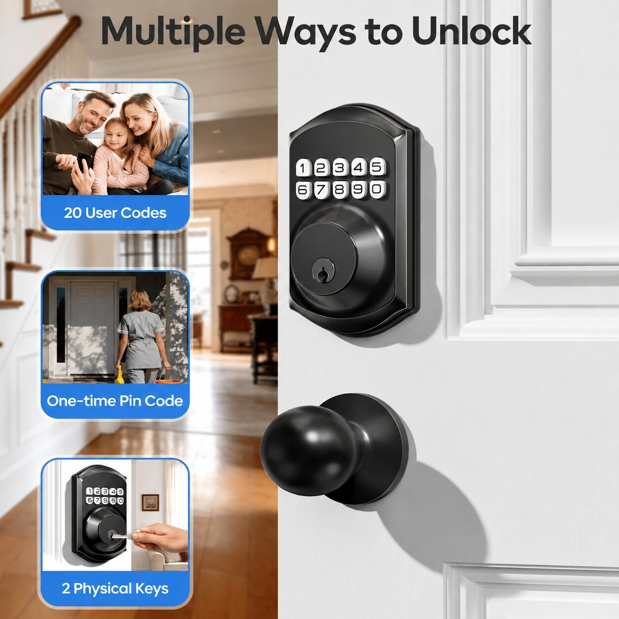 Phewnyzo LPW0804W125 Electronic-Door-Locks - View #2