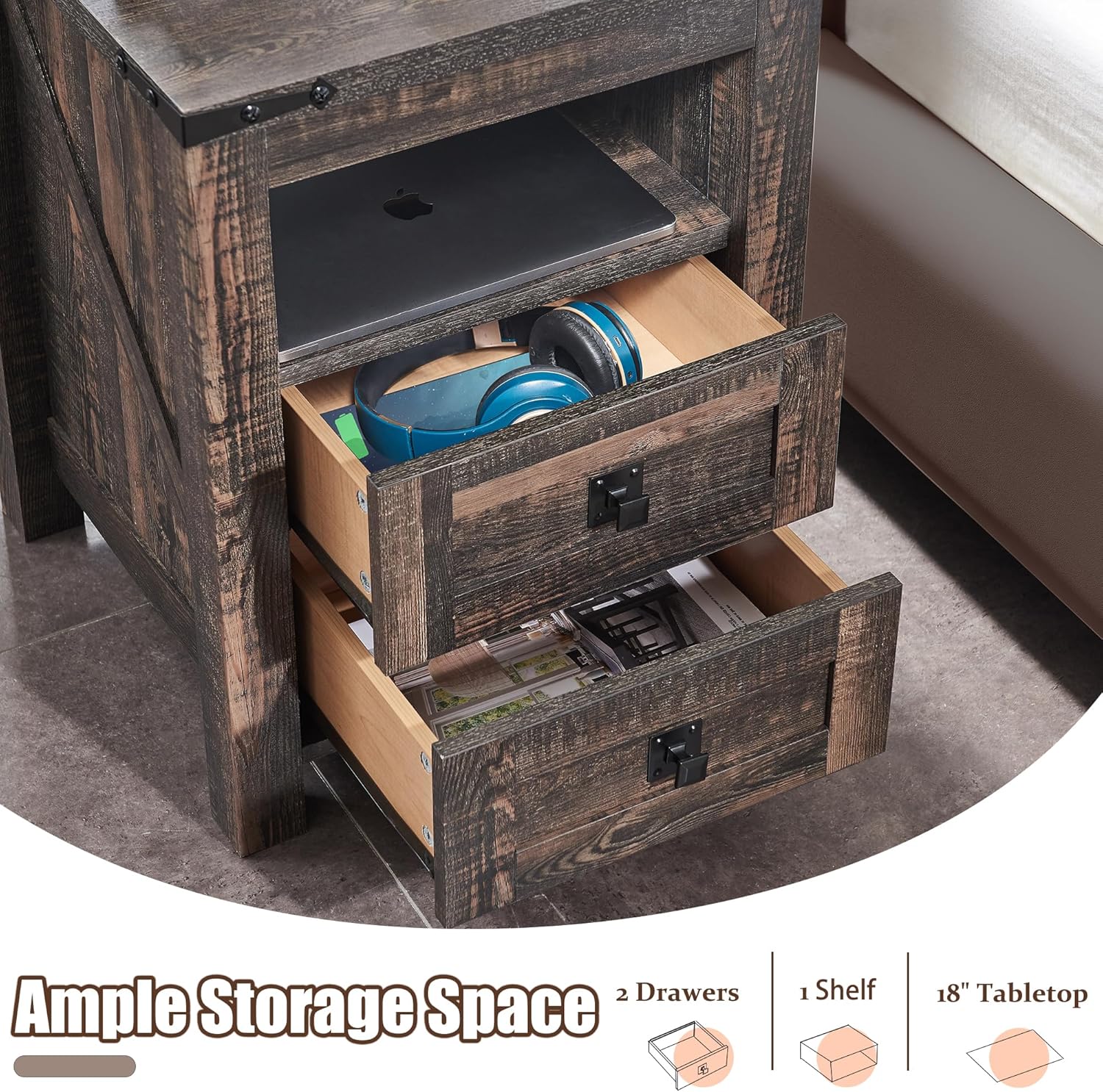 DecorUHome ELD60LS-CFB-PRO nightstands - View #7