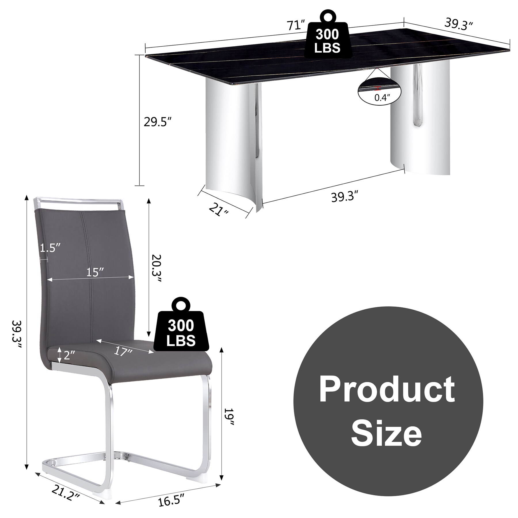 SINOFURN SYA010556BG Dining-Sets - View #8