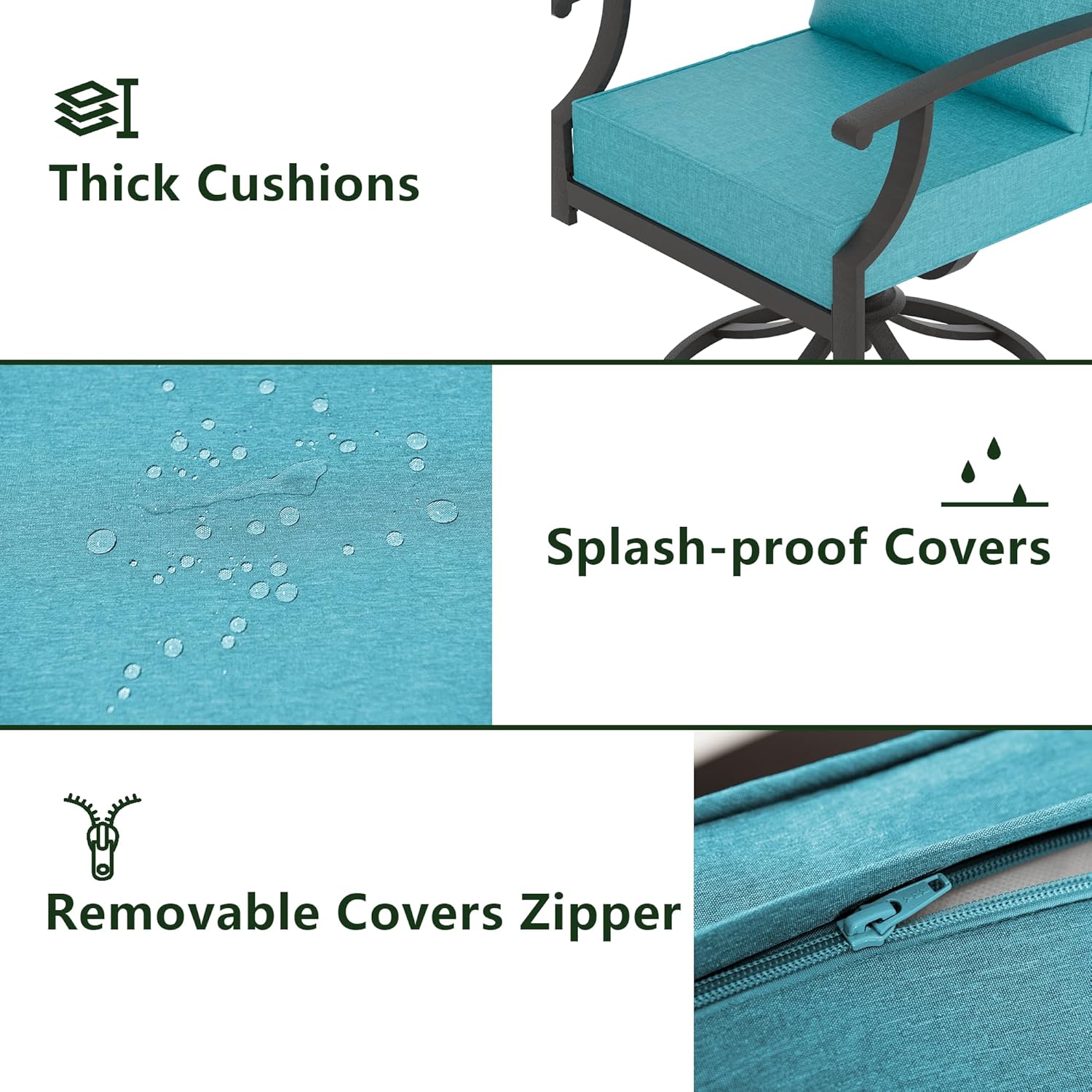 ALAULM LS-2DMS-BLUE Patio-Chairs - View #6